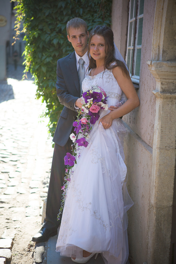 Līgavas pušķis violeta toņos. Event design, decoration, floristry, gift, Irina Novika, Riga, Latvia