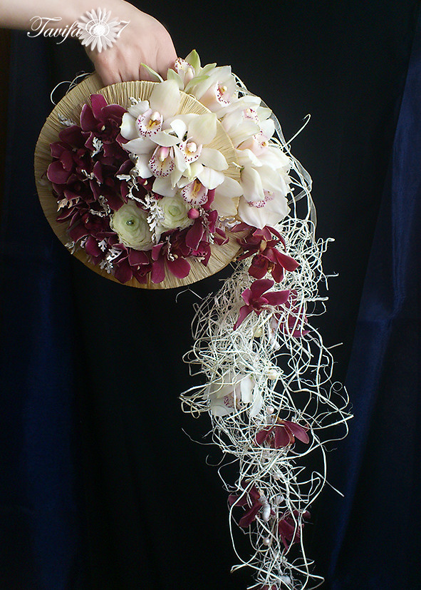 Līgavas pušķi sarkanos toņos. Event design, decoration, floristry, gift, Irina Novika, Riga, Latvia