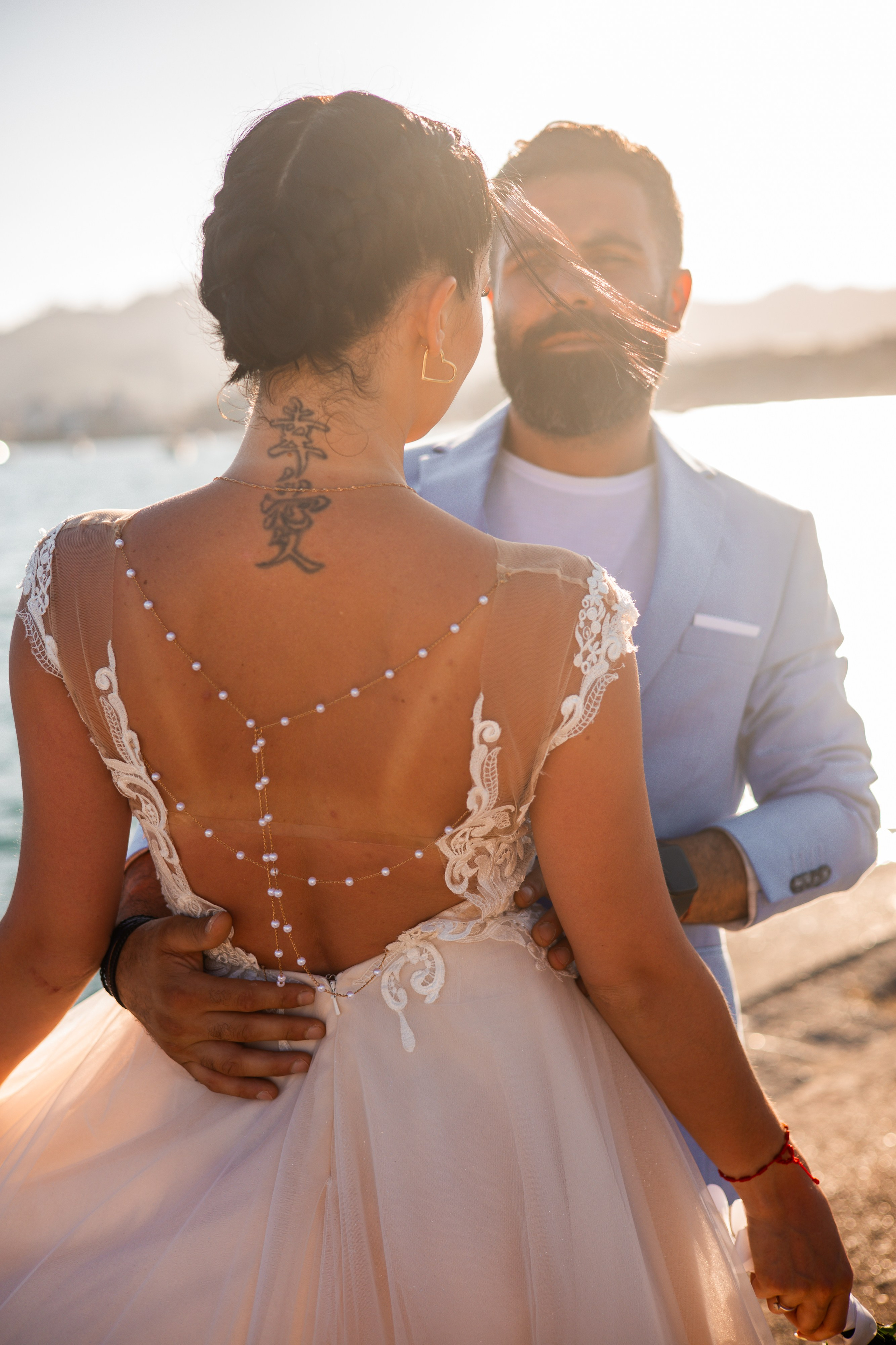 wedding proposal photoshoot at sunset in Marmaris beach