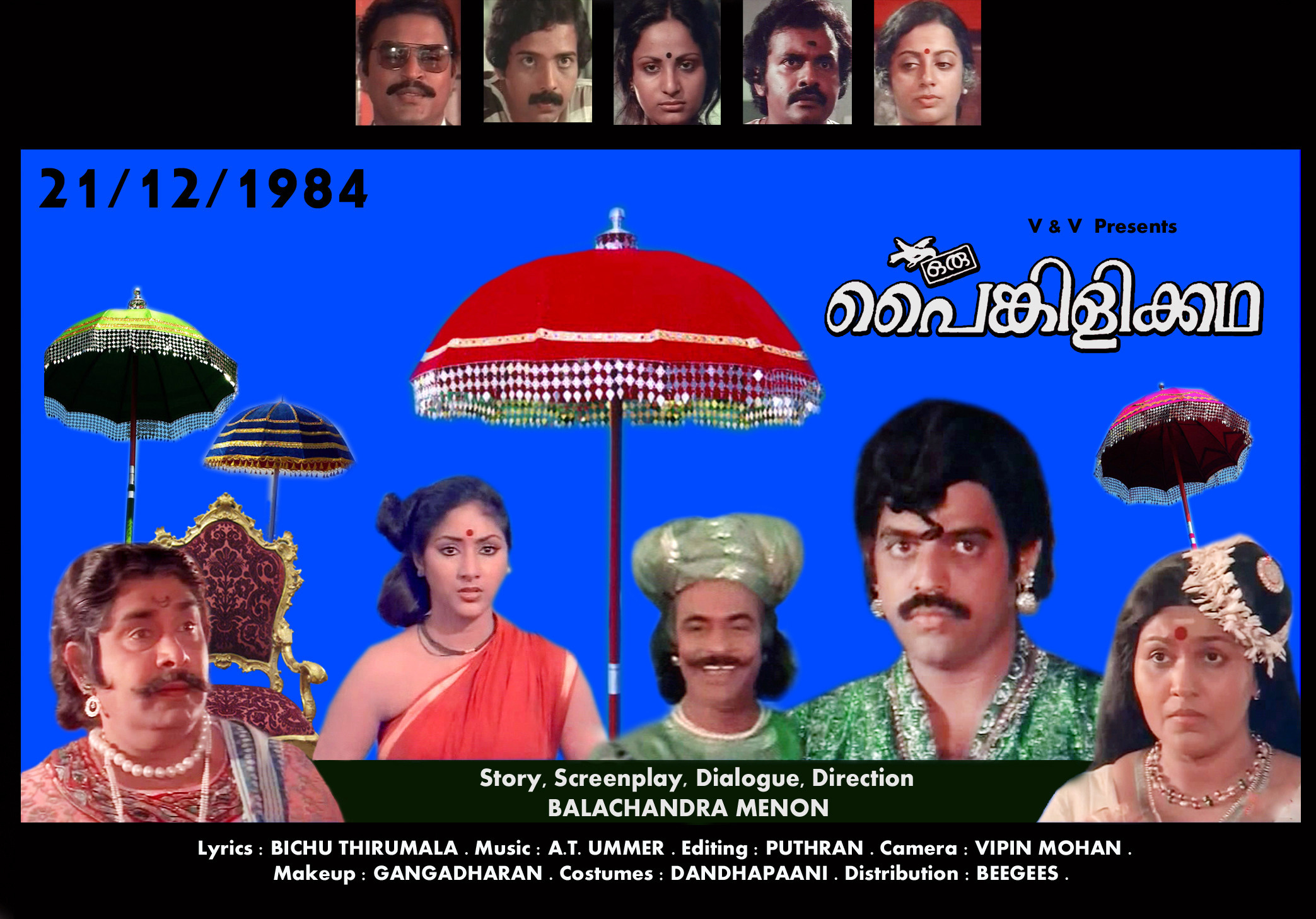 Movie credits of Film maker Balachandra Menon as a Director. Balachandra Menon