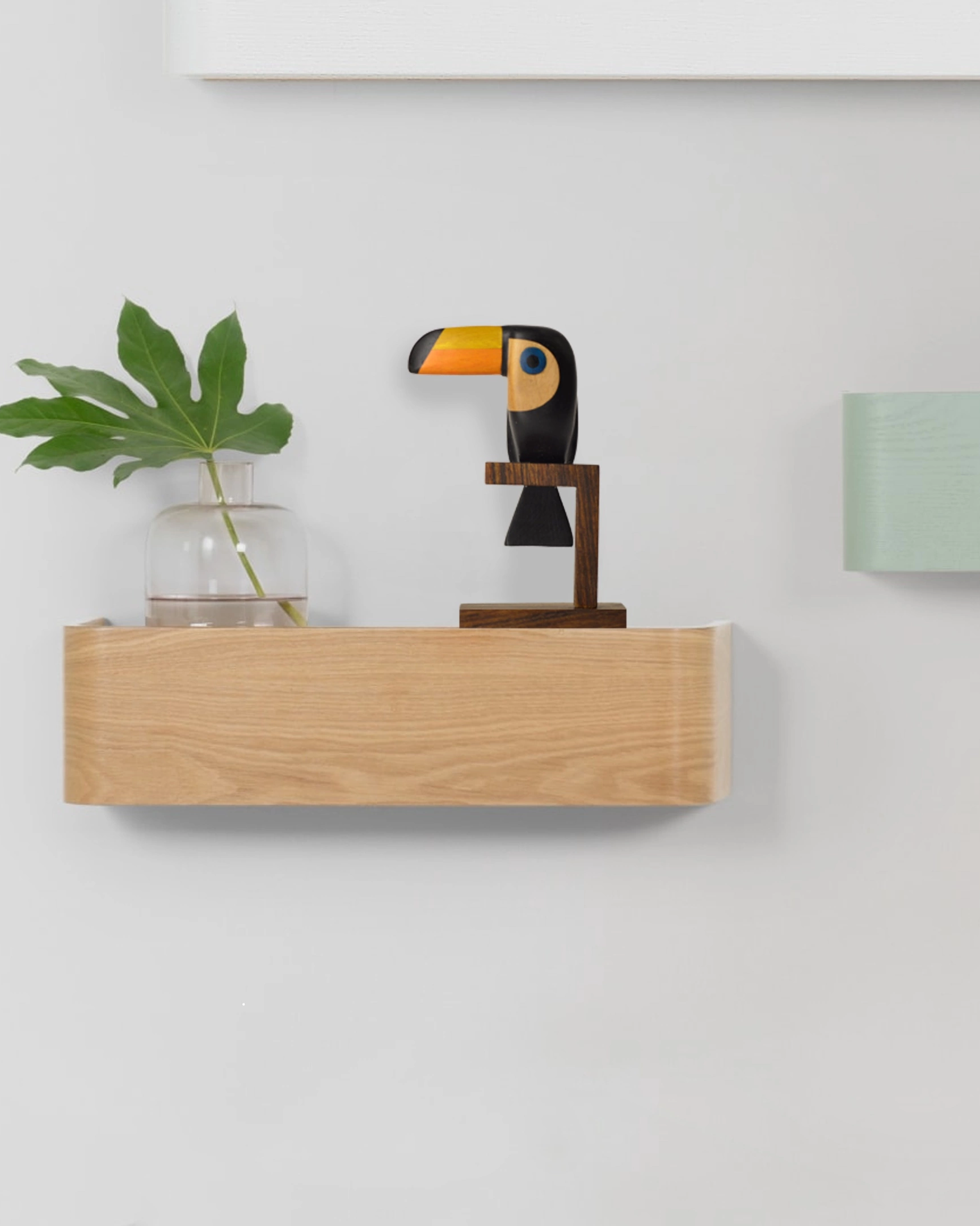 Toucan. Wood carving. Unique decorative sculptures for interior