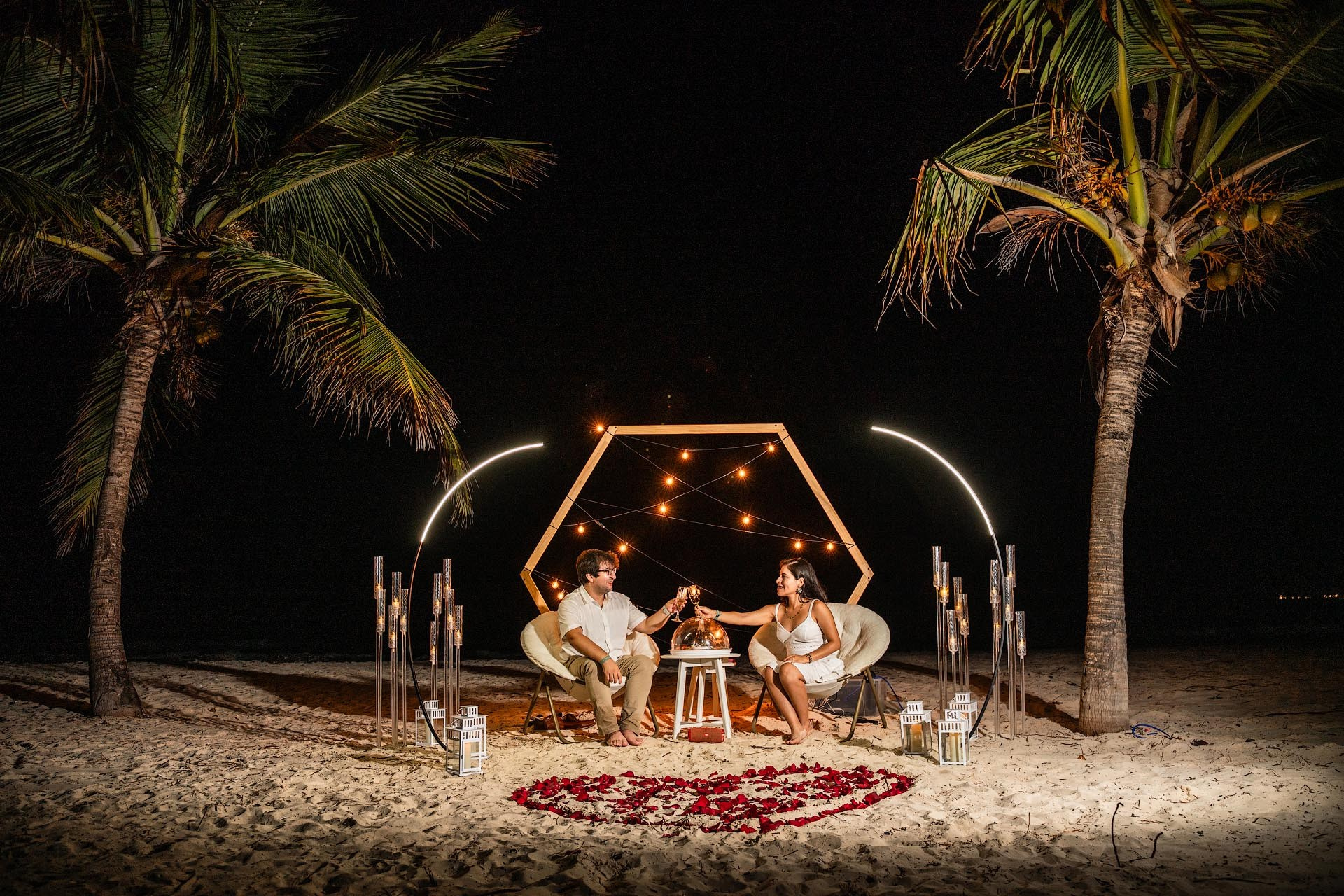 Pedido de Casamento ao Pôr do Sol em Punta Cana — Picnic Romântico
