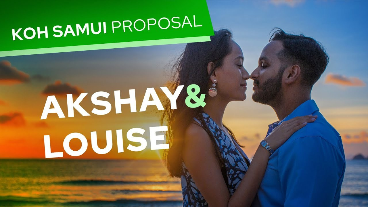 Video. Romantic proposal on Koh Samui, Thailand