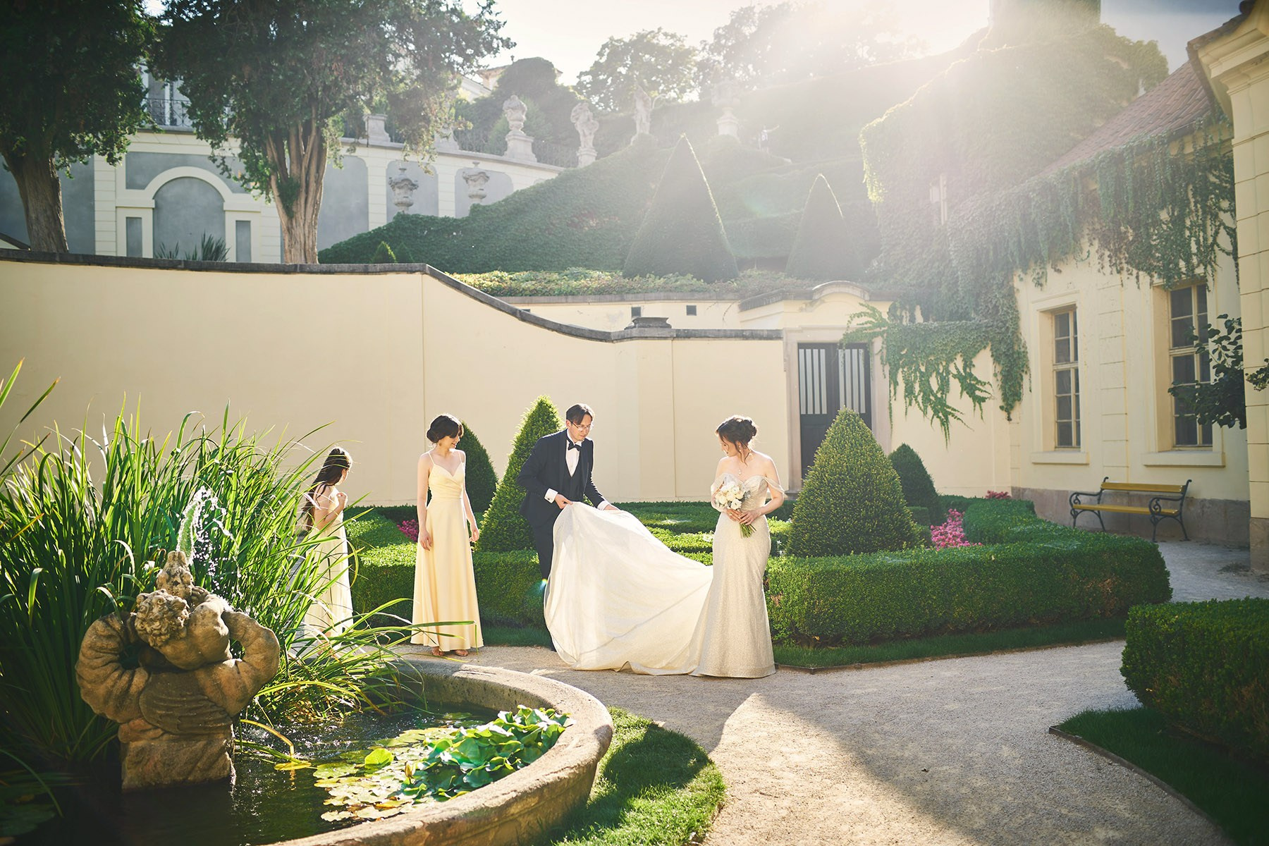 Vow Renewal Photography at Vrtba Garden, Prague — Ina & Vladimir