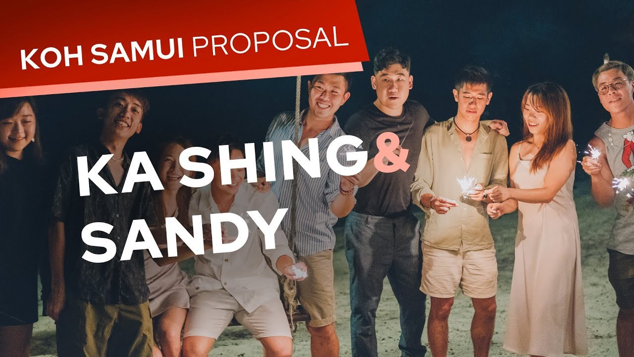 Video. Romantic proposal on Koh Samui, Thailand