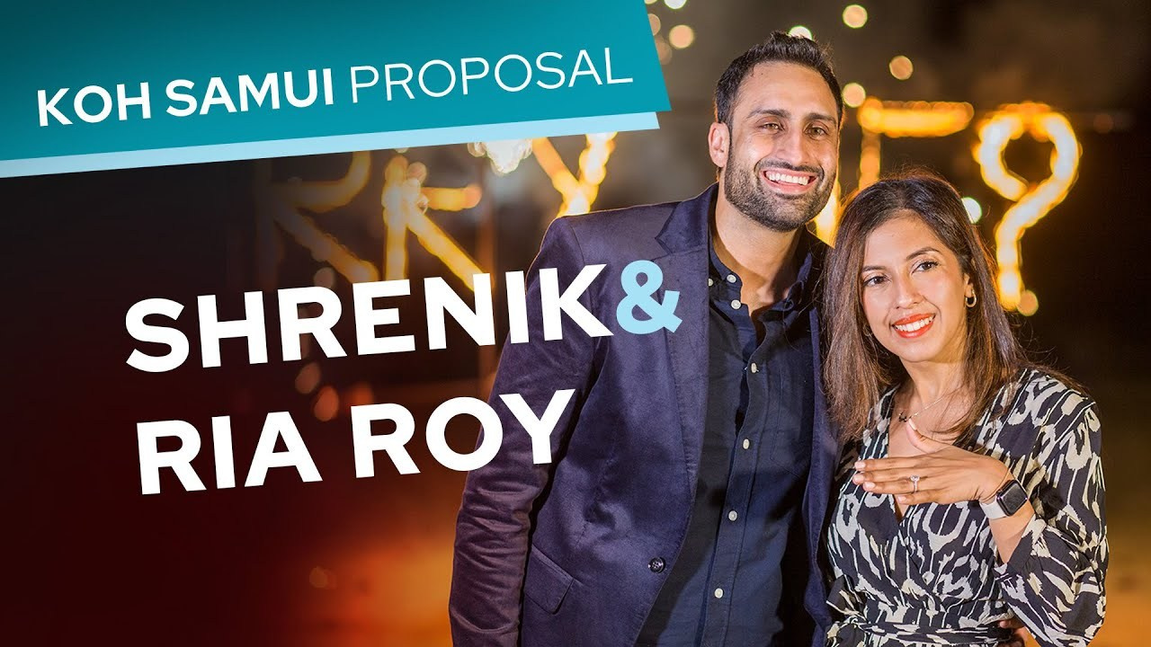 Video. Romantic proposal on Koh Samui, Thailand