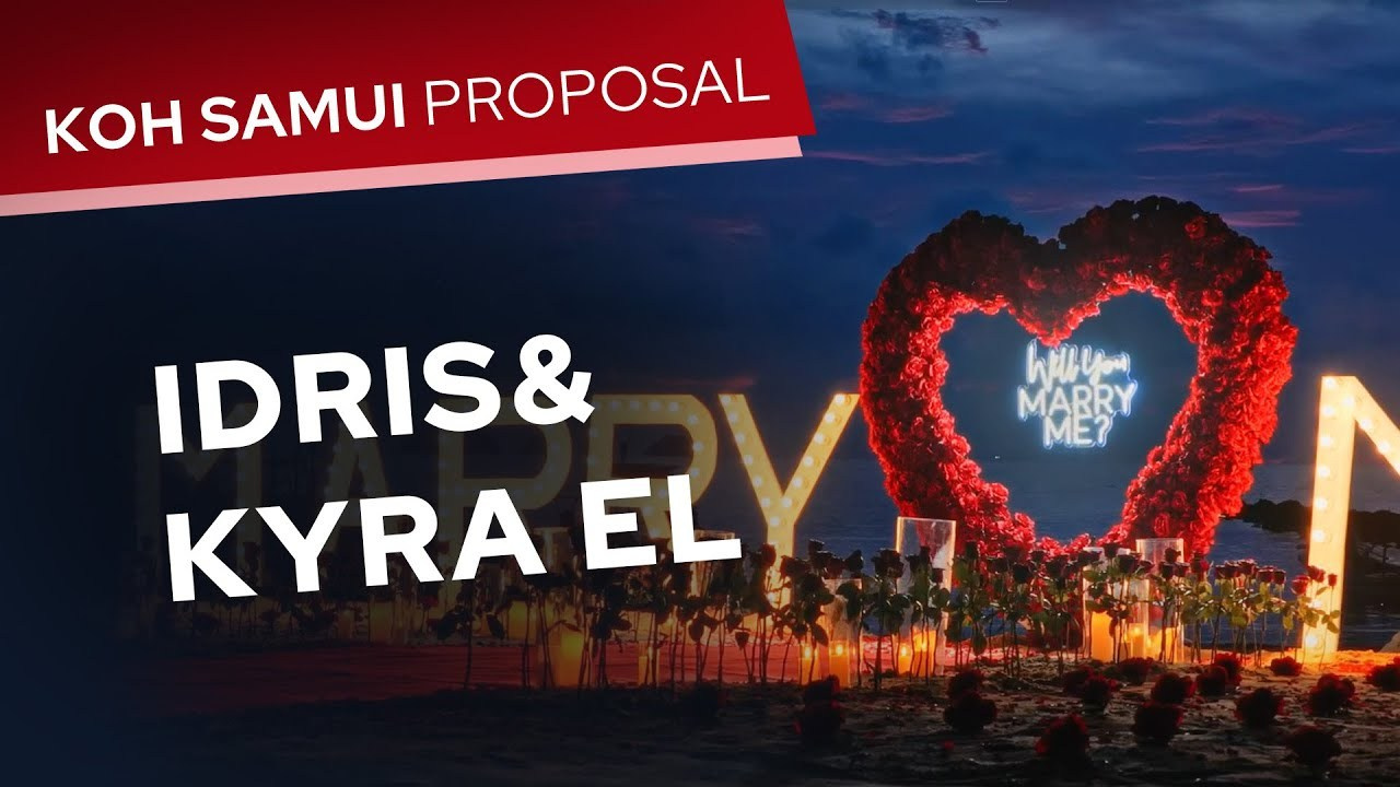 Video. Romantic proposal on Koh Samui, Thailand