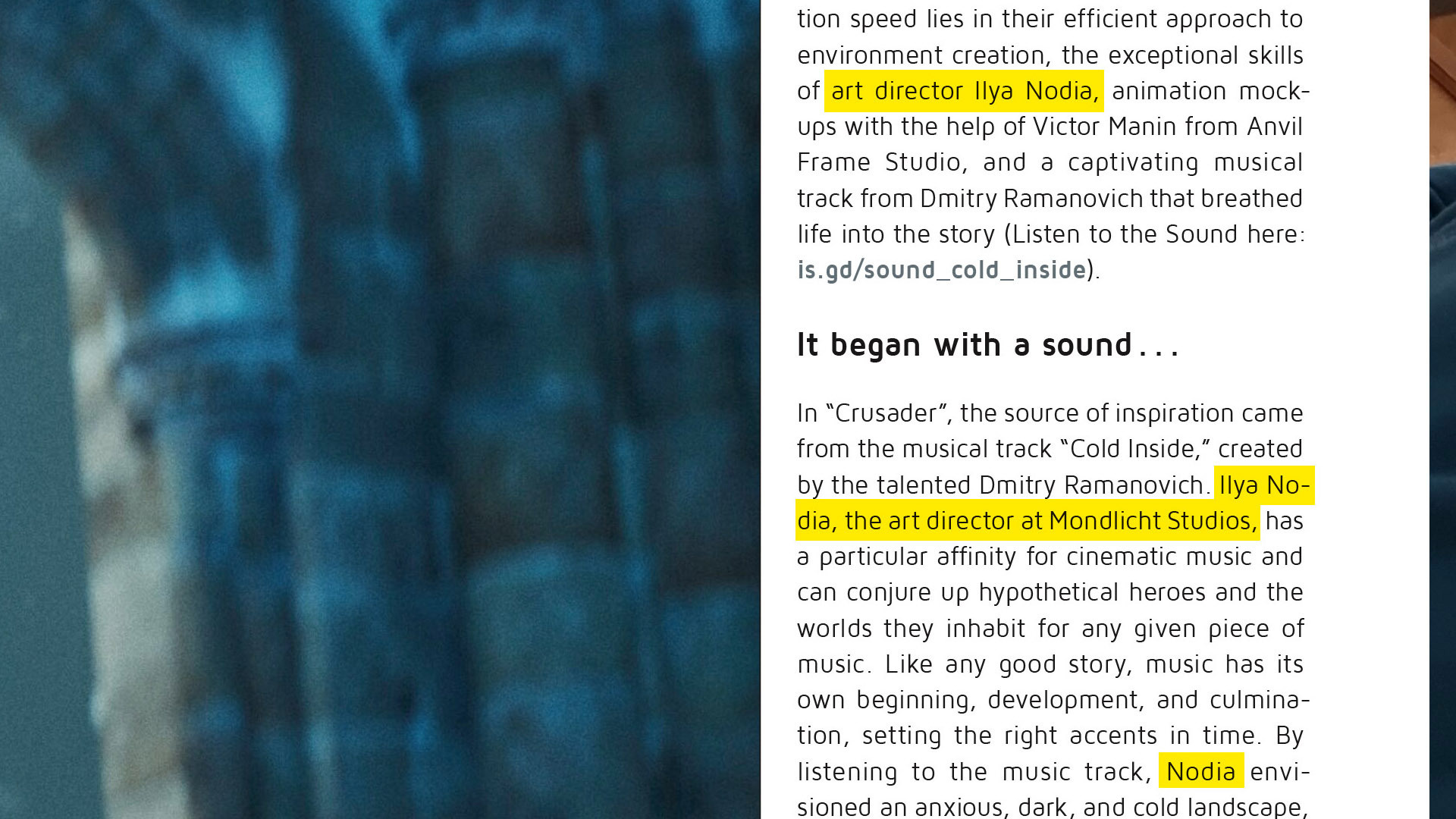 Press: Digital Production #3 Magazine MAY-JUN 2023. Ilya Nodia — Cinematic Stories, Directing, Advertising