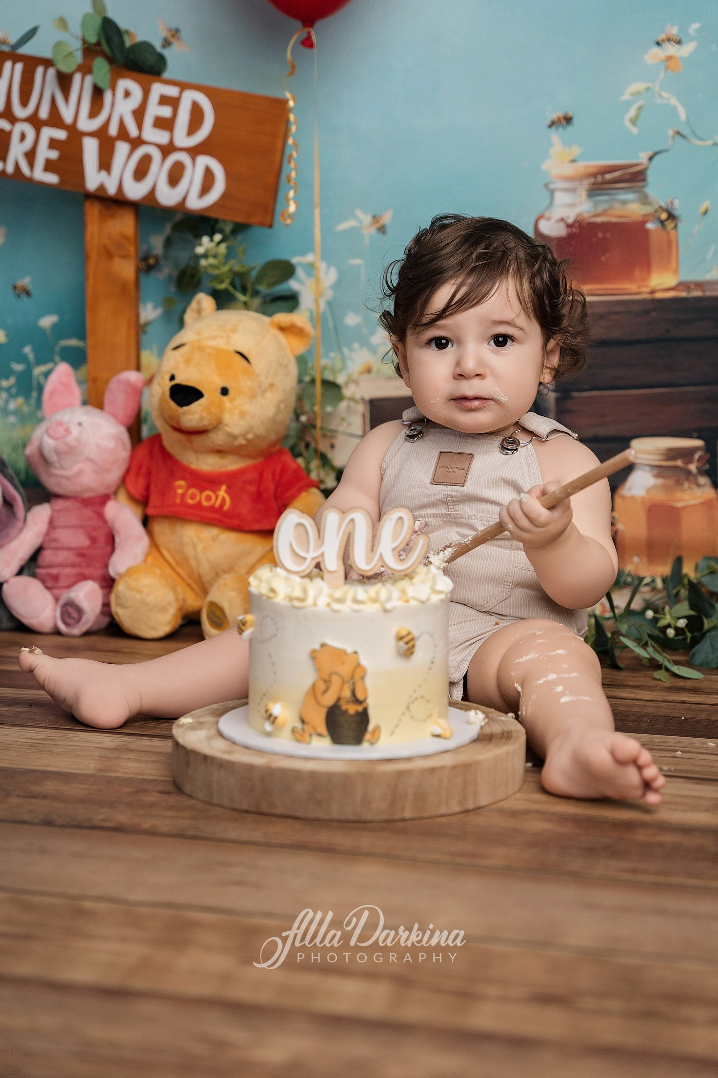 Arta’s “Winnie The Pooh” cake smash session