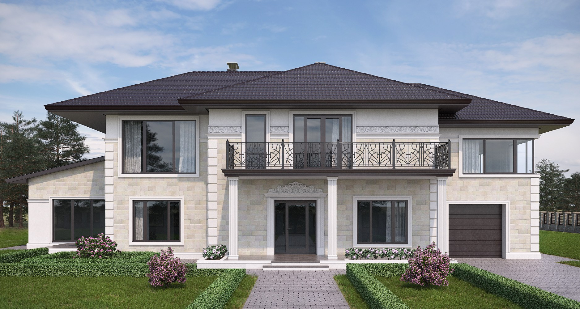 Private Residence with a Spa Area 485 m2. Interior Design Studio 4 Stūri