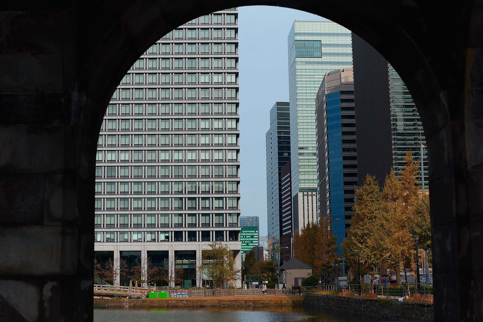 Typical Japanese street scene in Tokyo