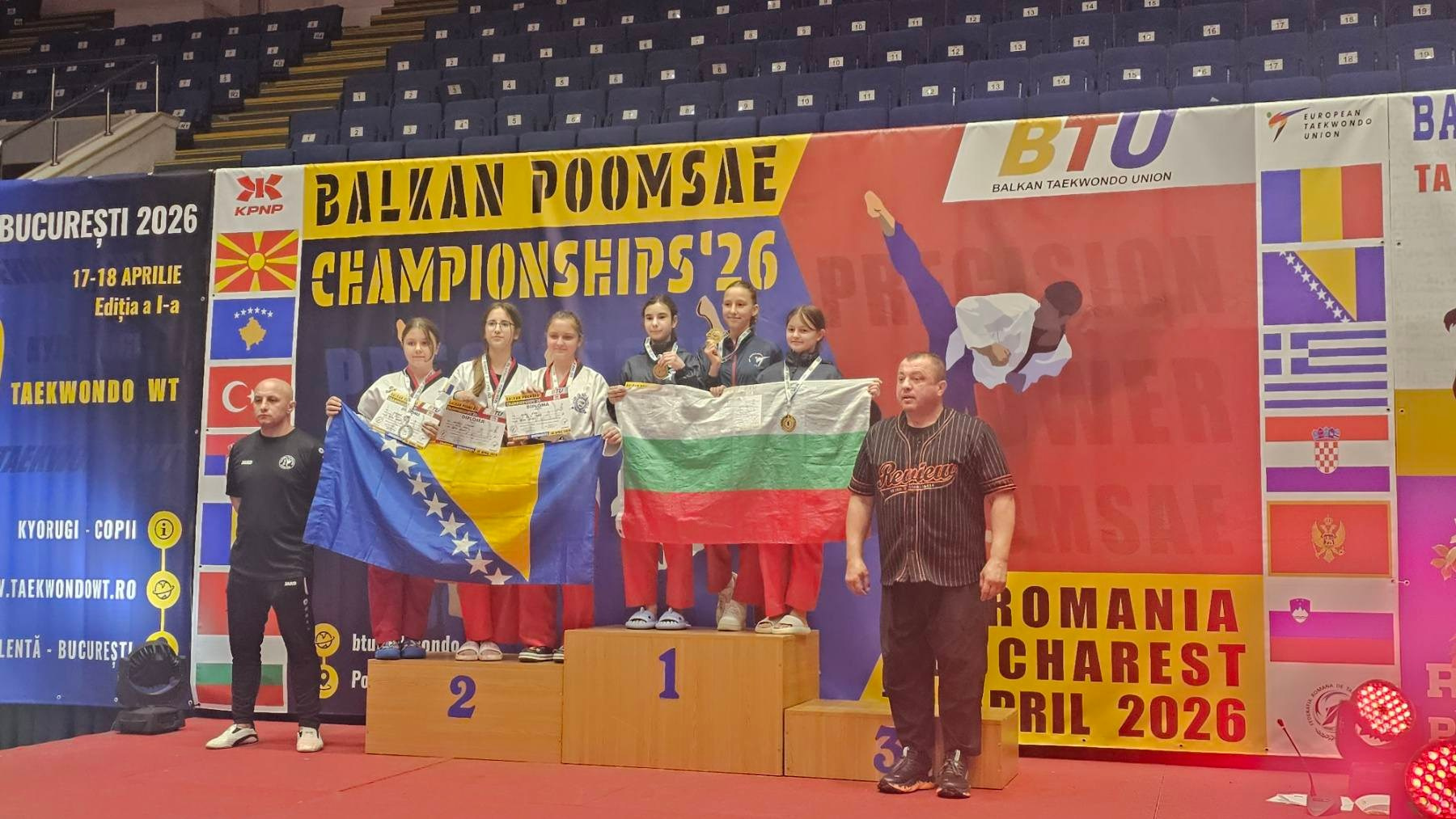 Отборна шампионска титла за цялото Балканско първенство - Balkan Poomsae Championship 2026, Букурещ, Румъния!. СПОРТ + ЕКШЪН + АДРЕНАЛИН ФОТОГРАФИЯ