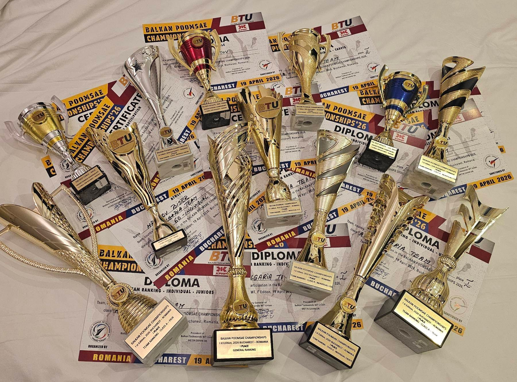 Отборна шампионска титла за цялото Балканско първенство - Balkan Poomsae Championship 2026, Букурещ, Румъния!. СПОРТ + ЕКШЪН + АДРЕНАЛИН ФОТОГРАФИЯ