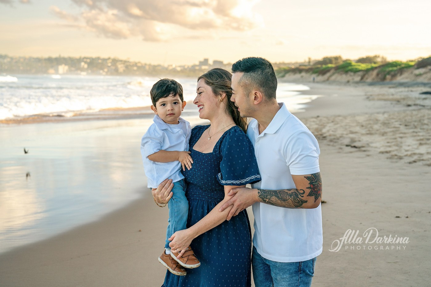 Family session at Sydney beach