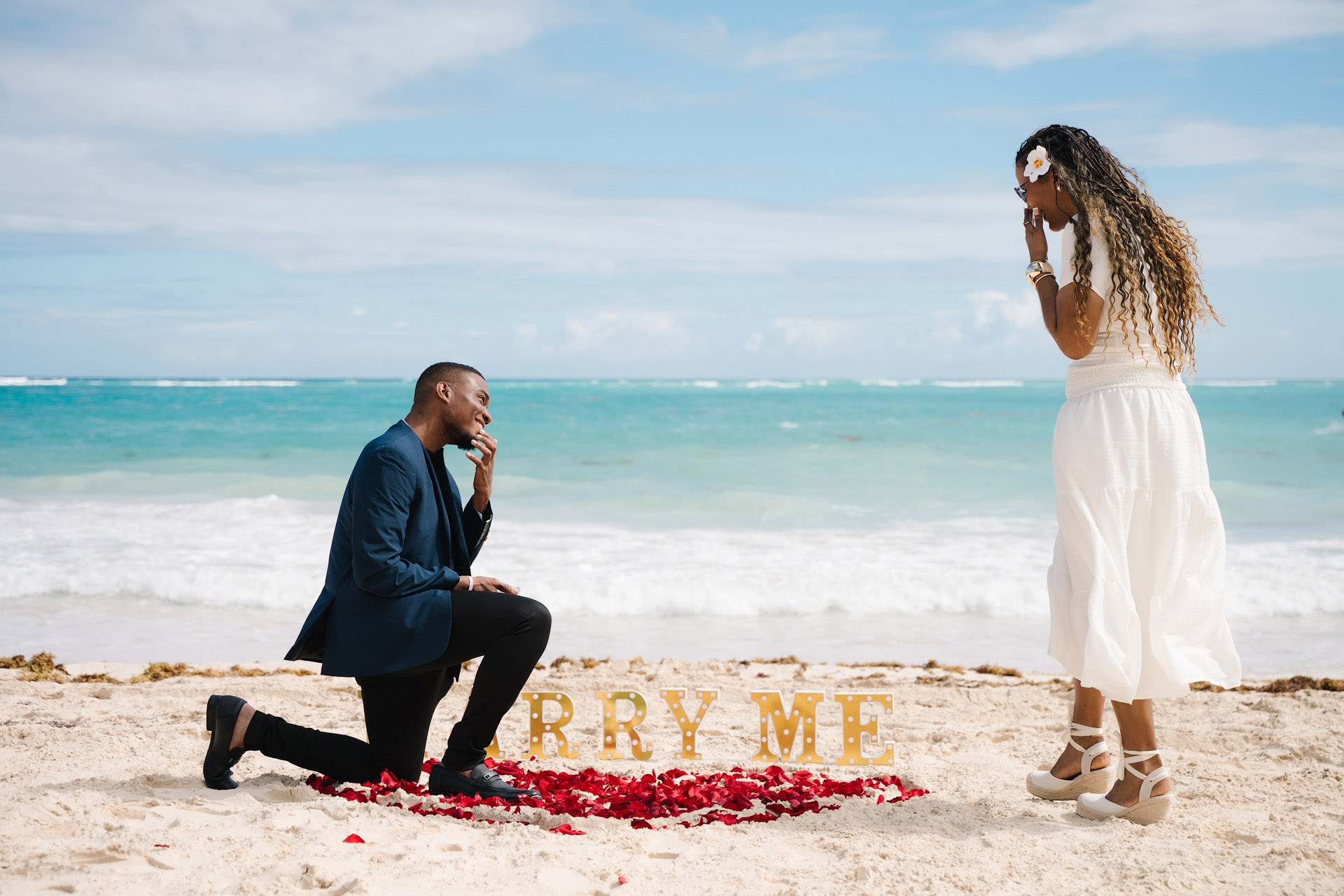 Marriage Proposal Punta Cana | Romantic Beach Proposal Packages. Exclusive Marriage Proposals & Wedding Moments in Punta Cana | Mikhail Chernov Photography