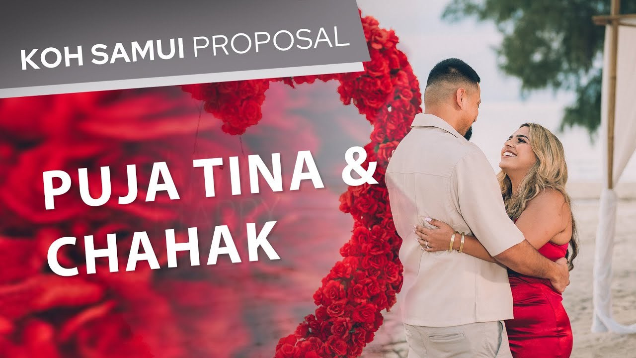 Video. Romantic proposal on Koh Samui, Thailand
