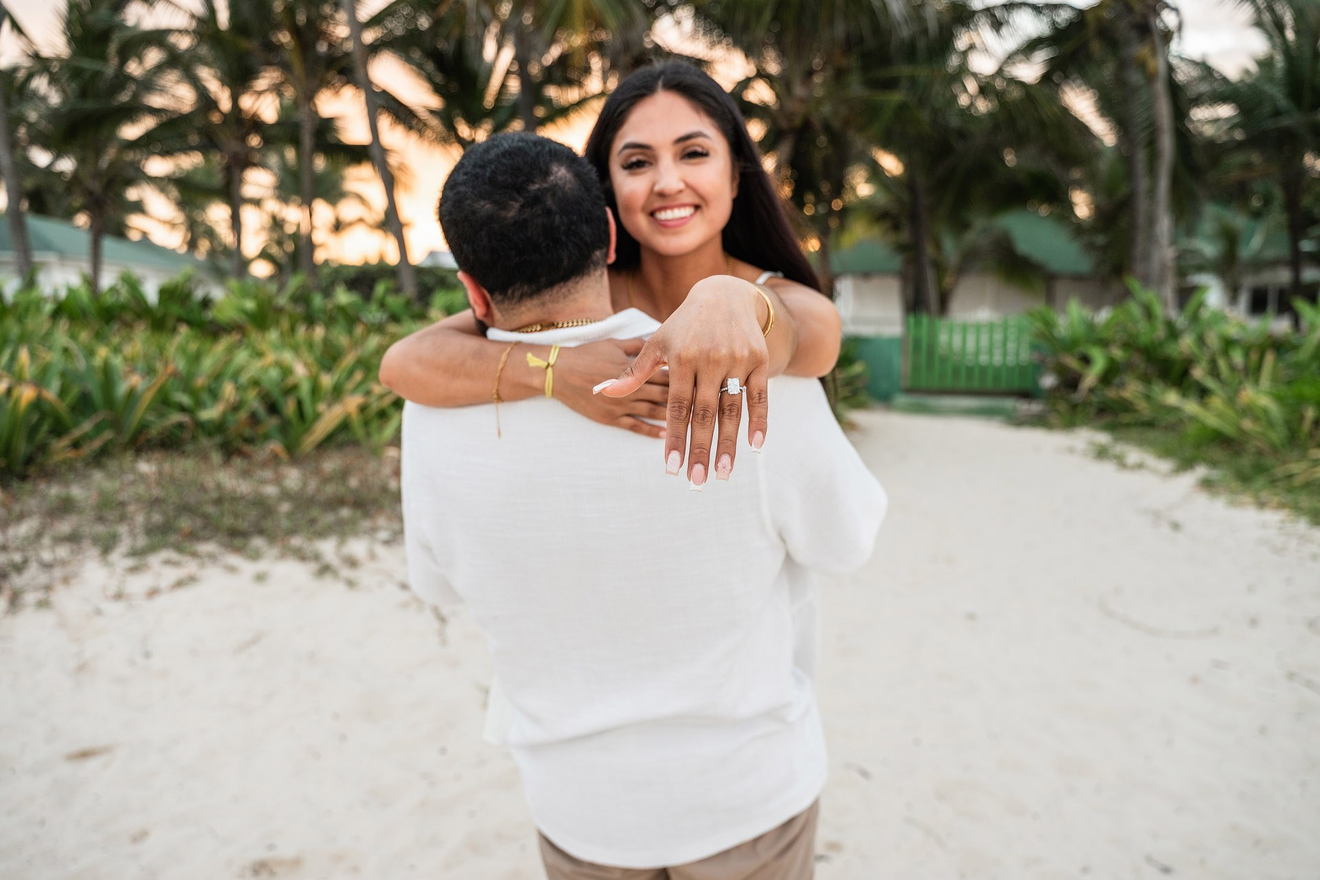 “Marry Me” Letters Proposal in Punta Cana — Classic Beach Setup
