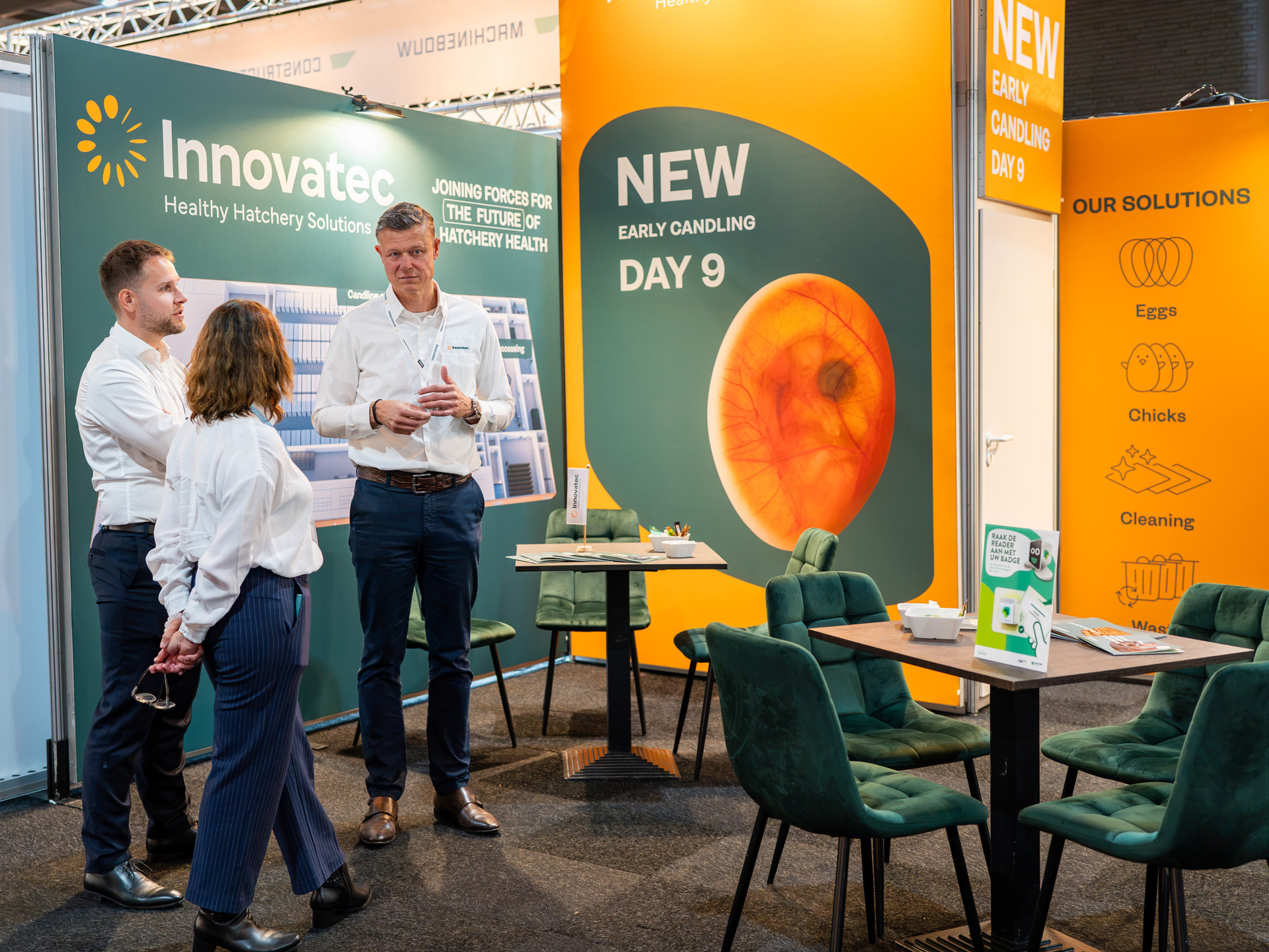 Exhibition photography by Stas Lakhoff showing the Innovatec trade fair stand and team in the Netherlands