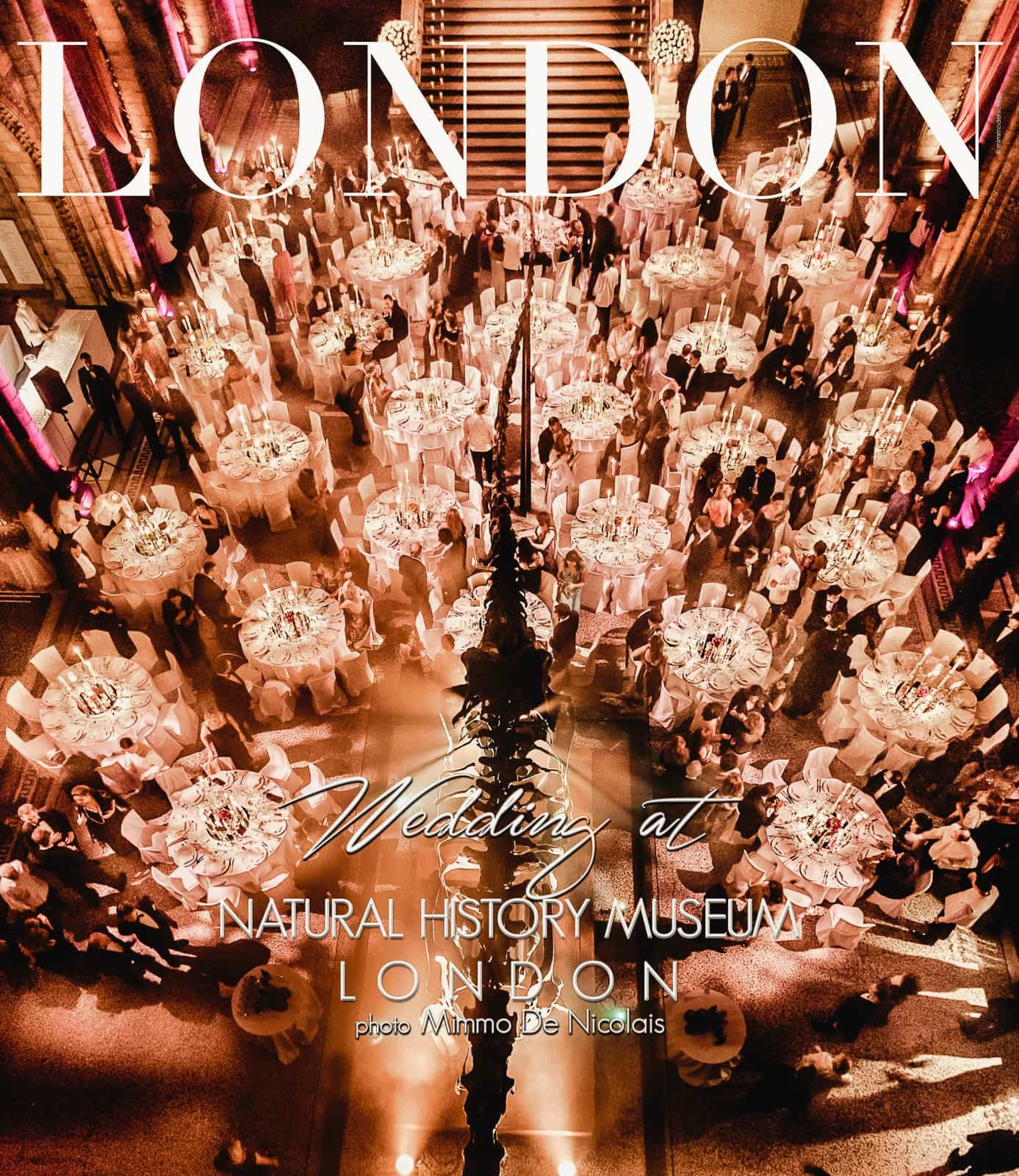 Luxury wedding photography in London at NHM  by Mimmo De Nicolais Top wedding photographer in London UK. Cover: Luxury wedding at the iconic London Natural History Museum.