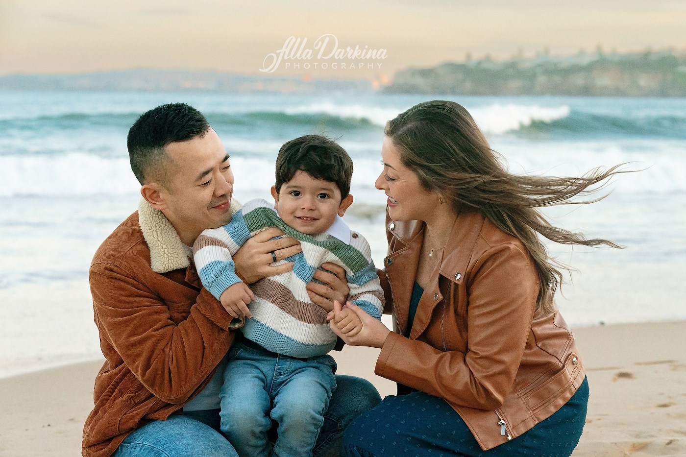Family session at Sydney beach