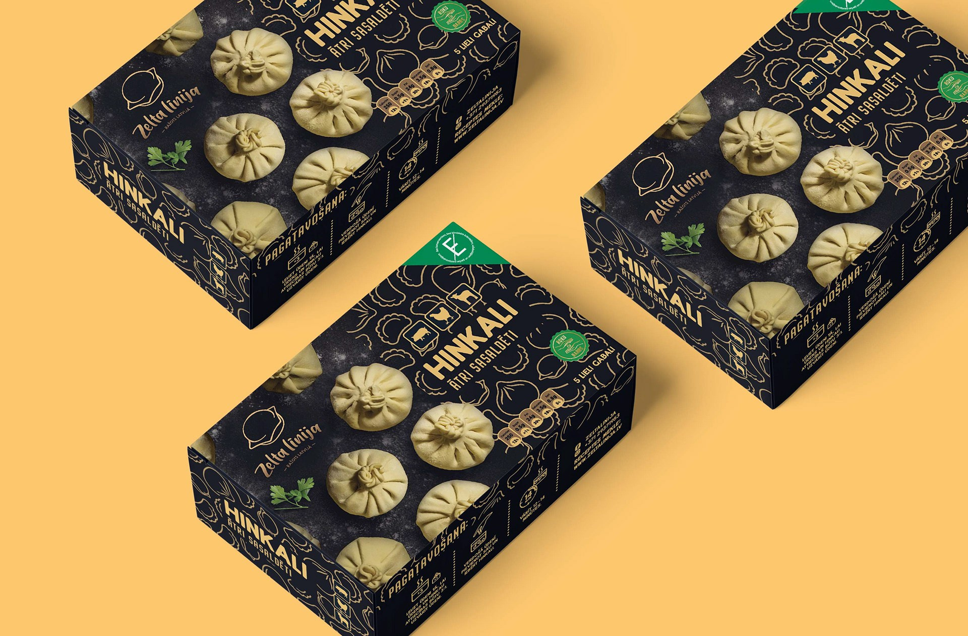 Packaging Design & Brand Identity for Zelta līnija frozen products