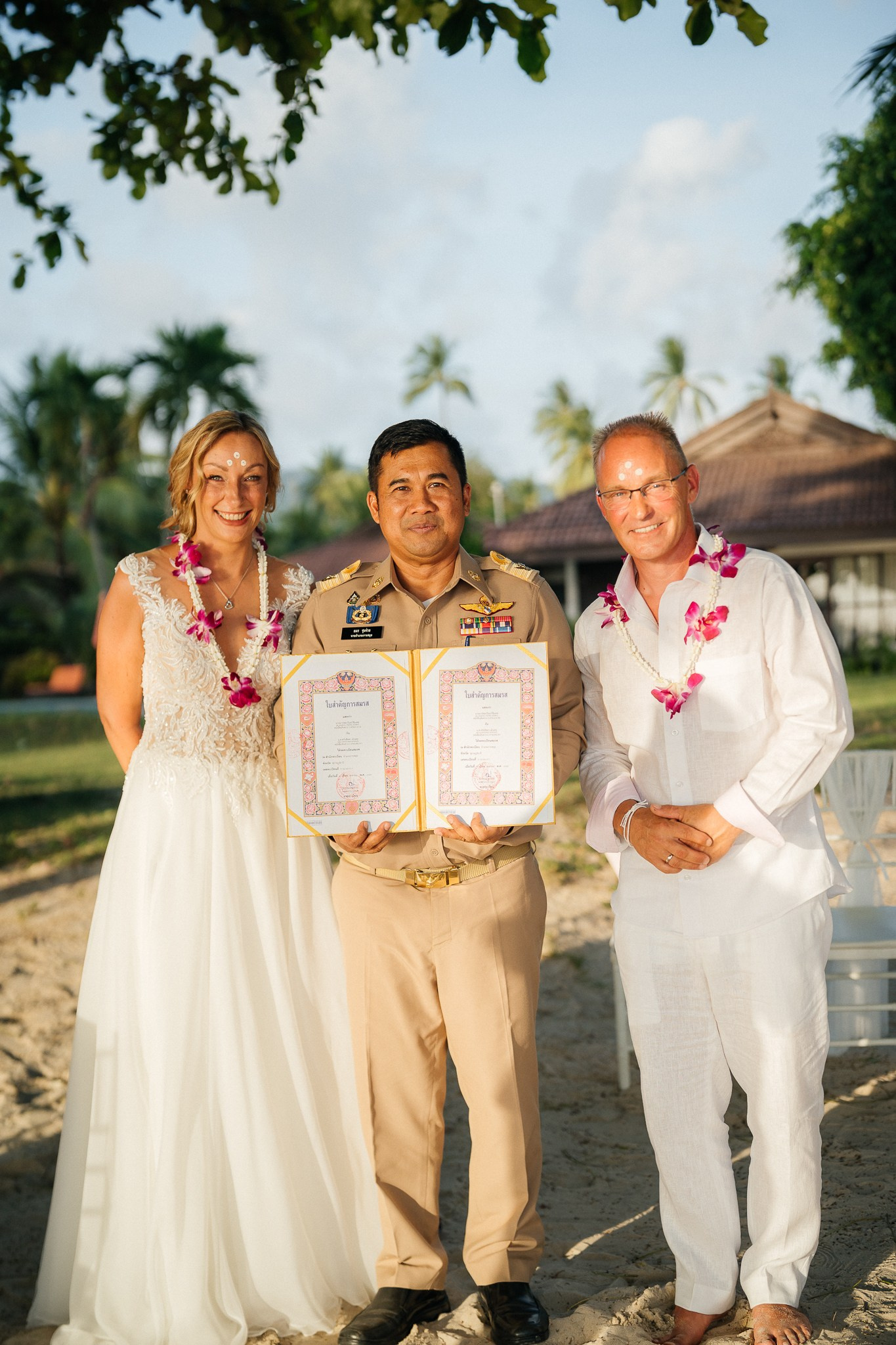 Legal marriage. Wedding on Koh Samui, Thailand