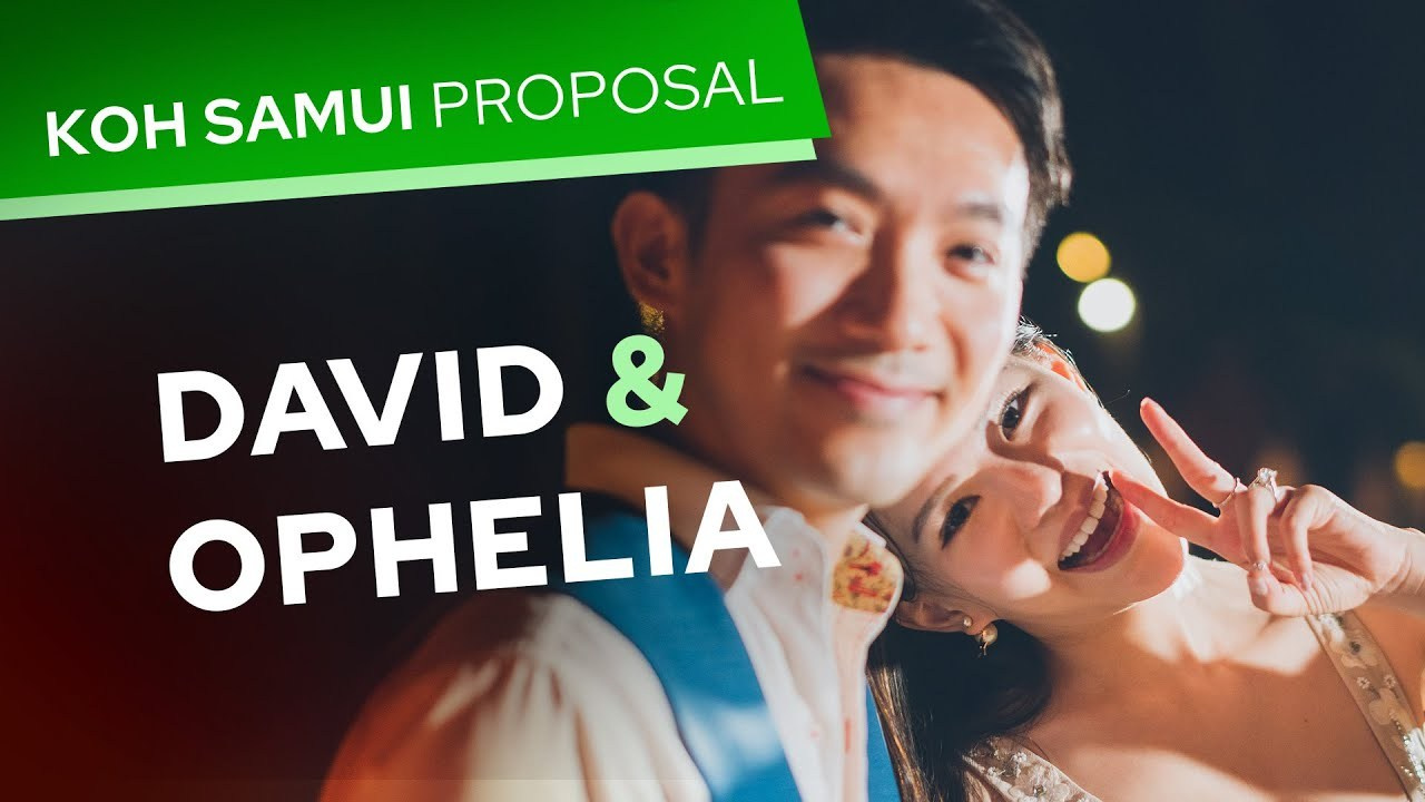 Video. Romantic proposal on Koh Samui, Thailand