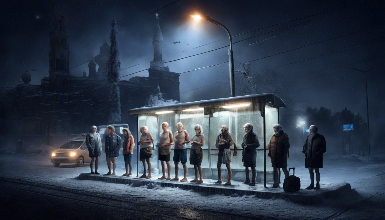 Actionism’s Political Game “Inglourious Basterds: Heated Bus Stops”. Leni Smoragdova | Transaction Art Universe | Conceptual Art