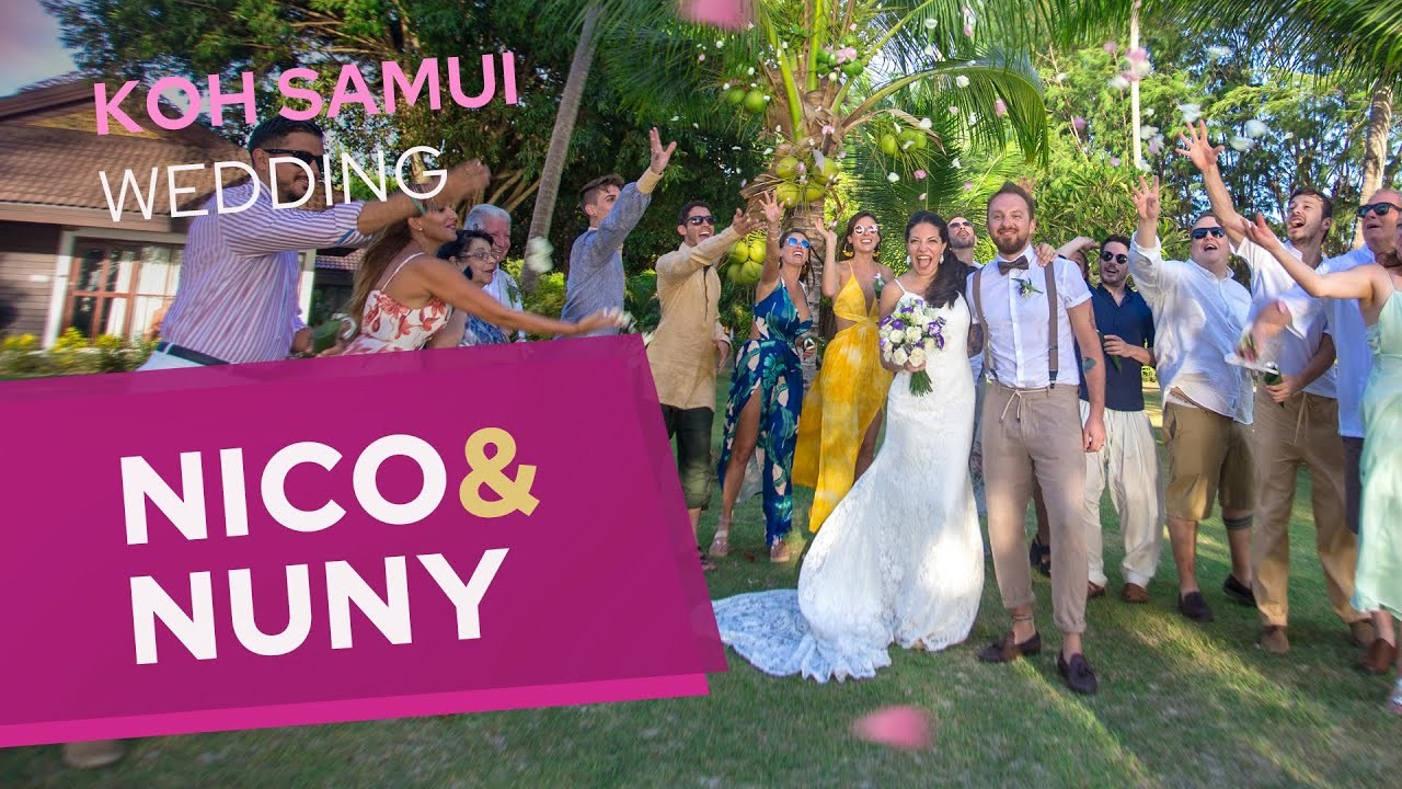 Video. Mariage à Koh Samui, en Thaïlande. Whatsapp: +66 94 3 650 301