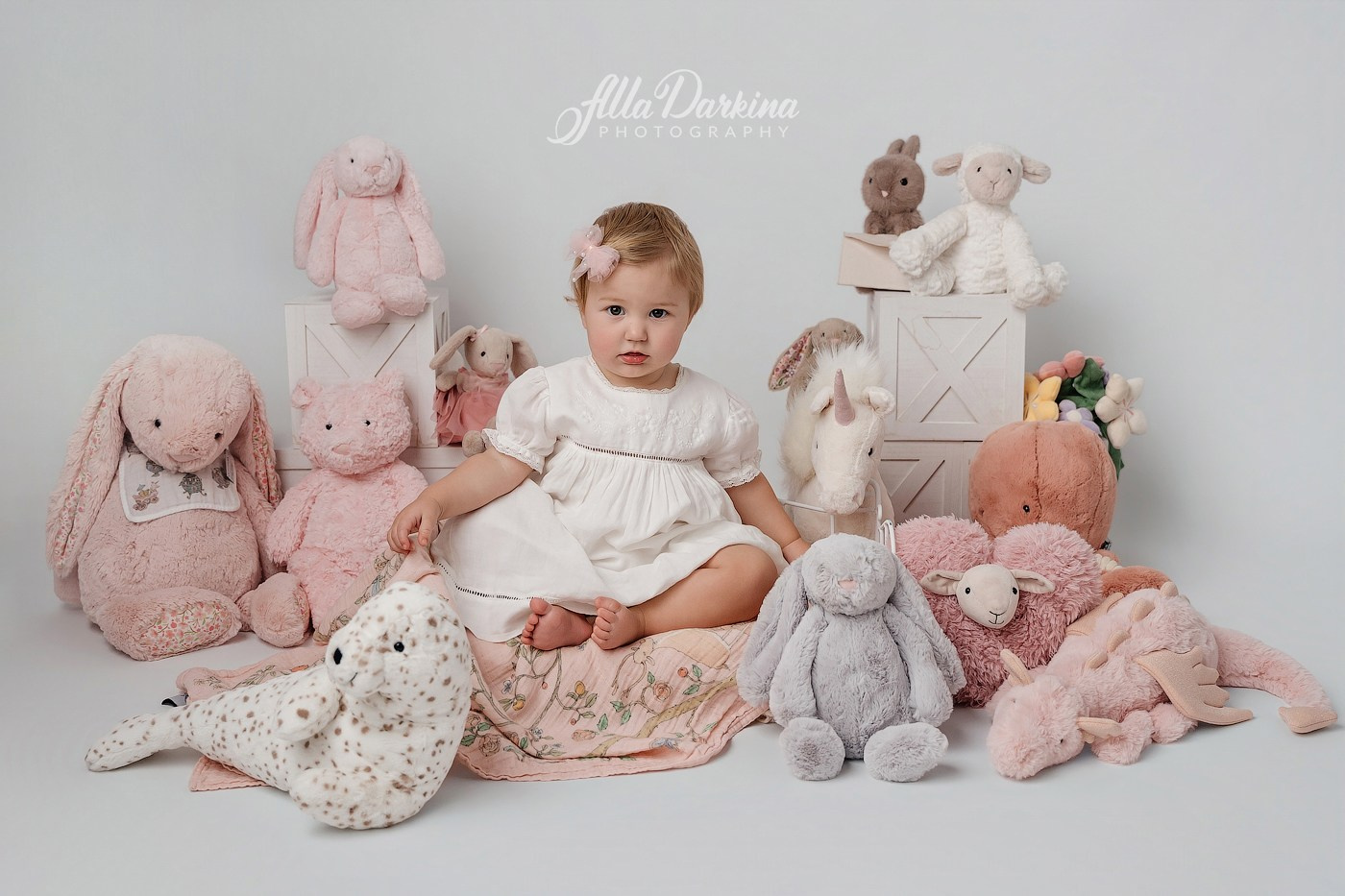 Milestone session for baby Audrene. Newborn and family photographer. Hills District. Sydney