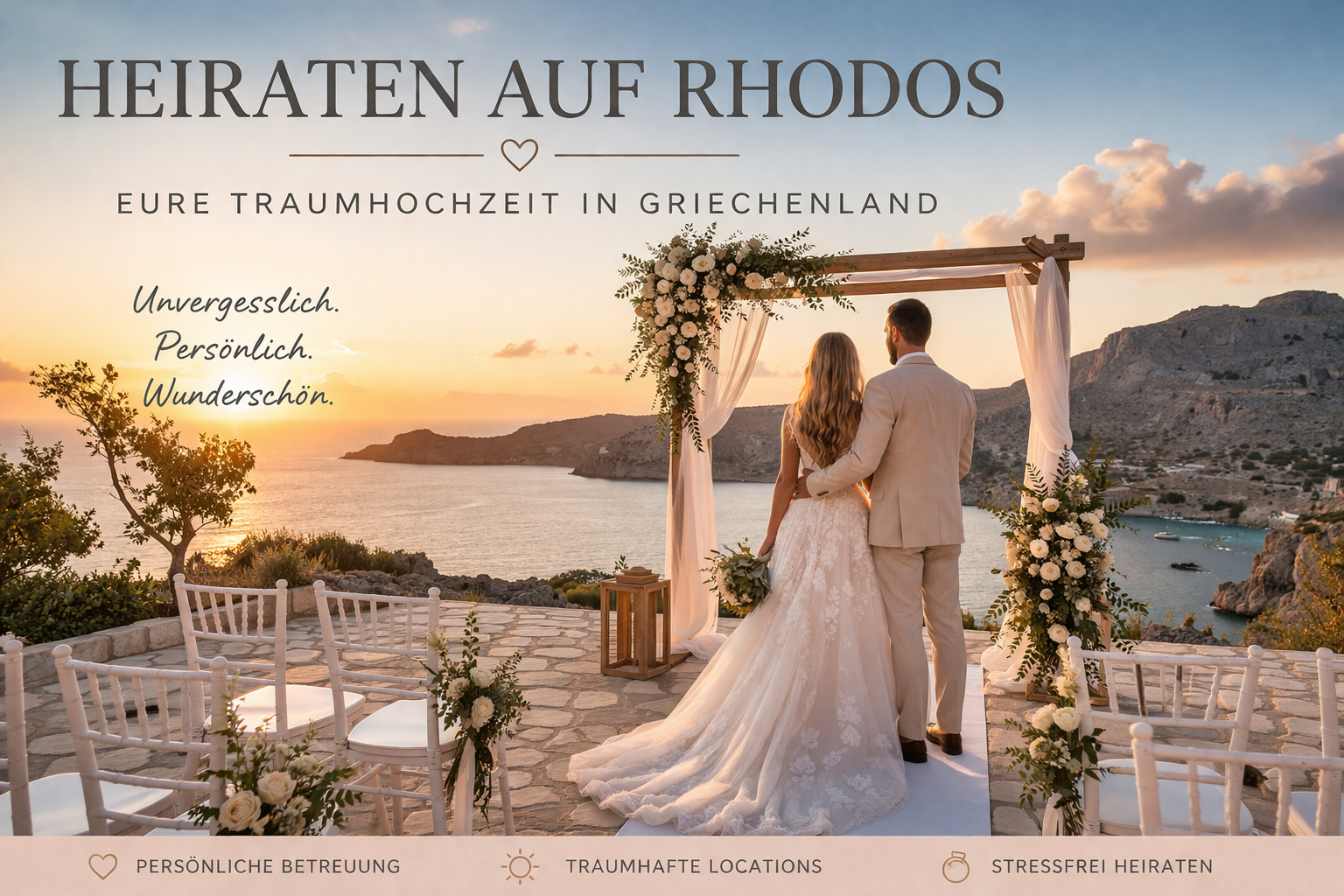 Heiraten auf Rhodos – Alles, was ihr für eure Hochzeit in Griechenland wissen müsst. Destination Wedding in Rhodes & Marriage Proposal in Rhodes