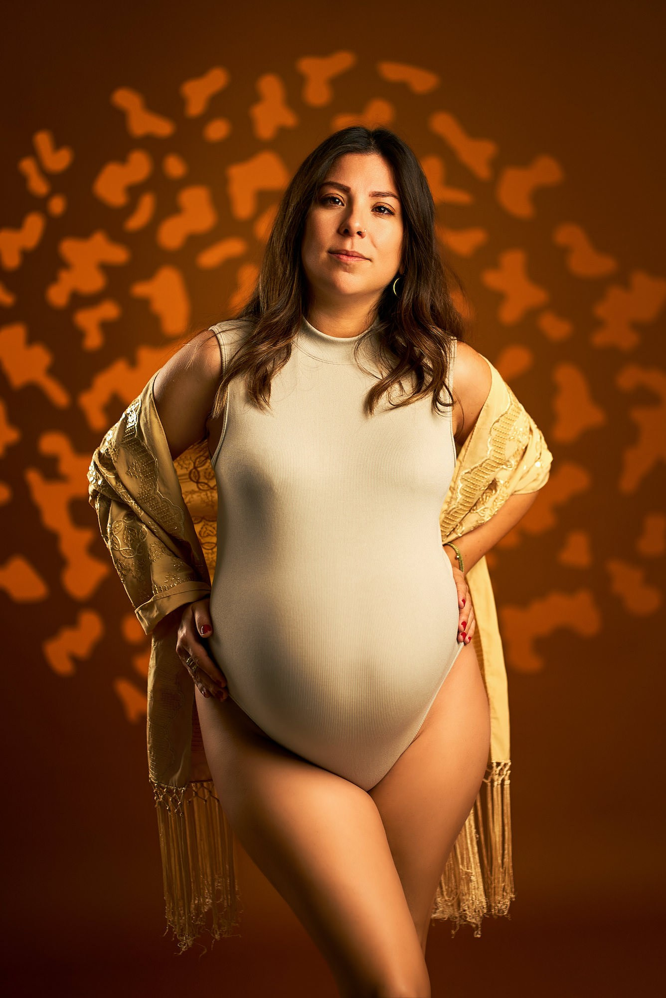 Sesión de maternidad en estudio en Tenerife