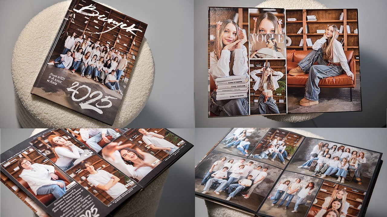 Випускний альбом для 9 та 11 класу замовити в Києві. Випускні альбоми фотокниги Київ та Дніпро