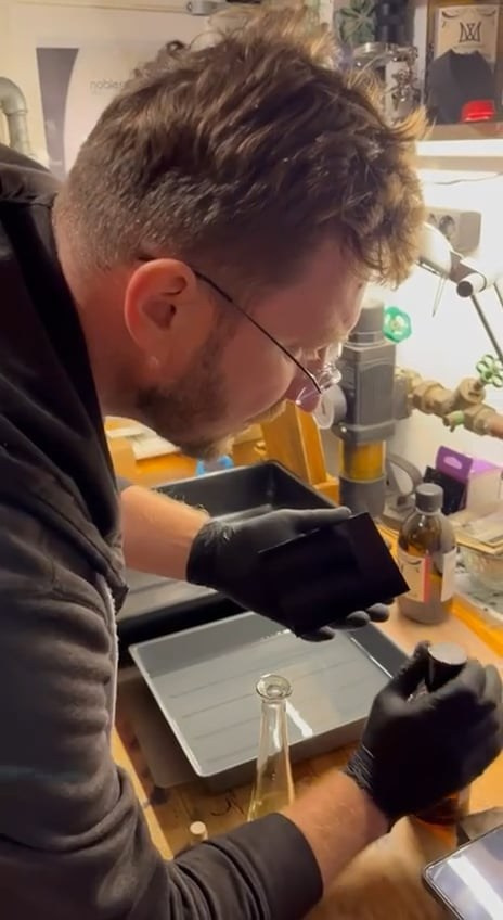 Außergewöhnliche Geschenke für besondere Menschen. Portraits mit silberkristallen