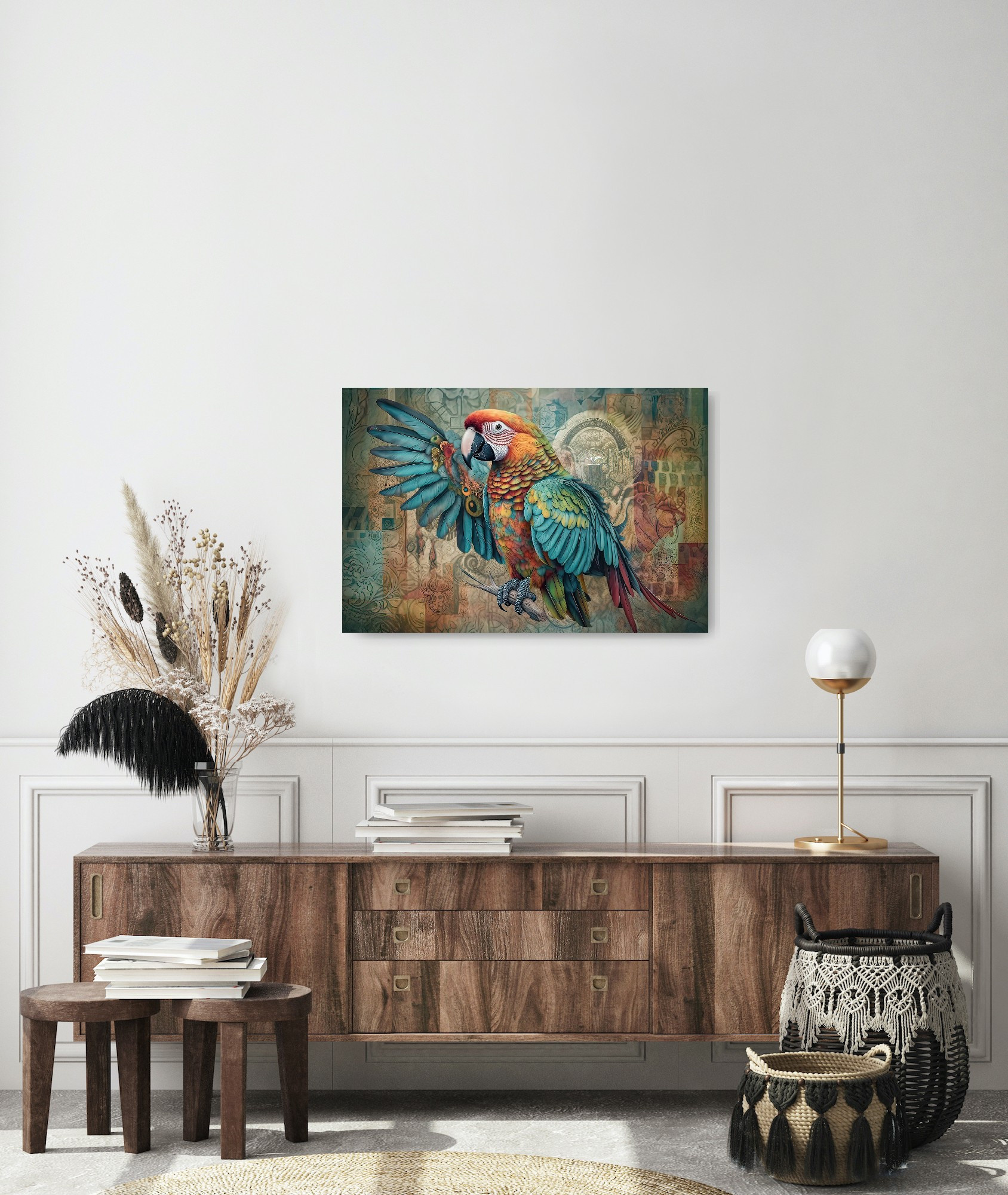 Parrot Collection Sacred Animals Artwork #20 Lolly Shine. Lolly Shine. Contemporary digital artist