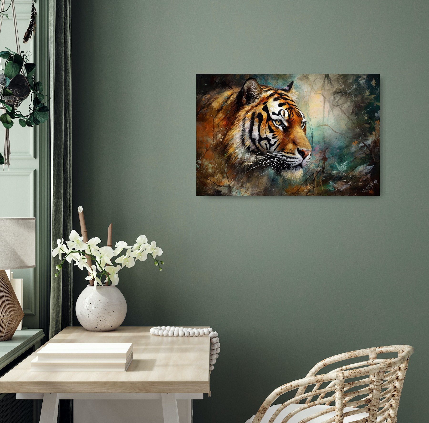 Tiger Collection Sacred Animals Artwork #37 Lolly Shine. Lolly Shine. Contemporary digital artist