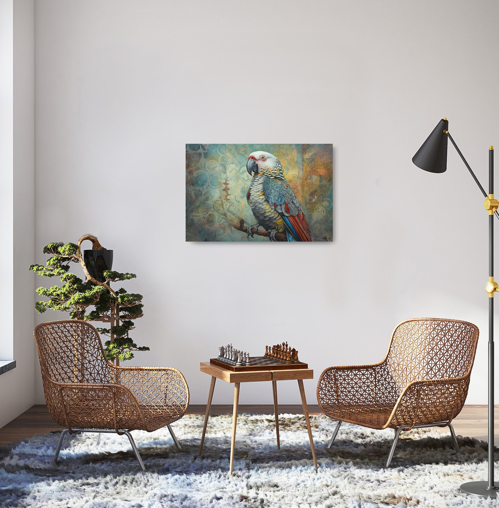 Parrot Collection Sacred Animals Artwork #26 Lolly Shine. Lolly Shine. Contemporary digital artist