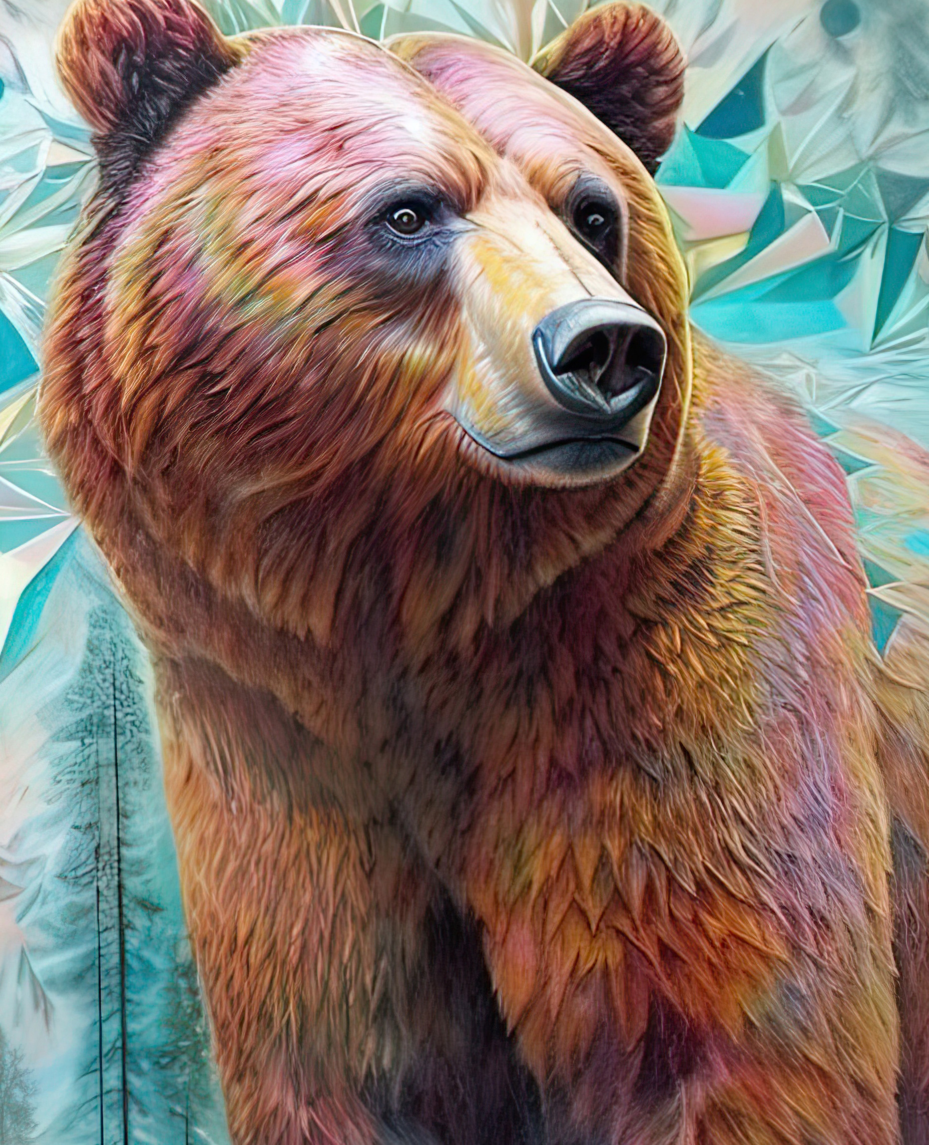 Bear Collection Sacred Animals Artwork #8 Lolly Shine. Lolly Shine. Contemporary digital artist