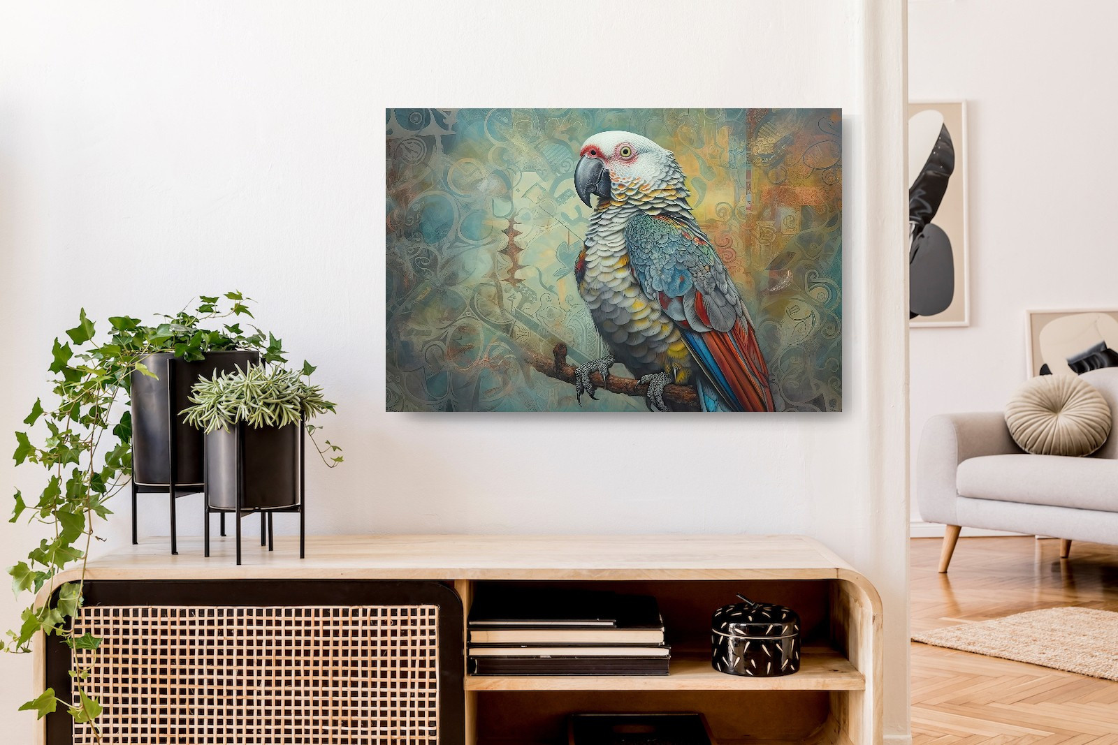 Parrot Collection Sacred Animals Artwork #26 Lolly Shine. Lolly Shine. Contemporary digital artist