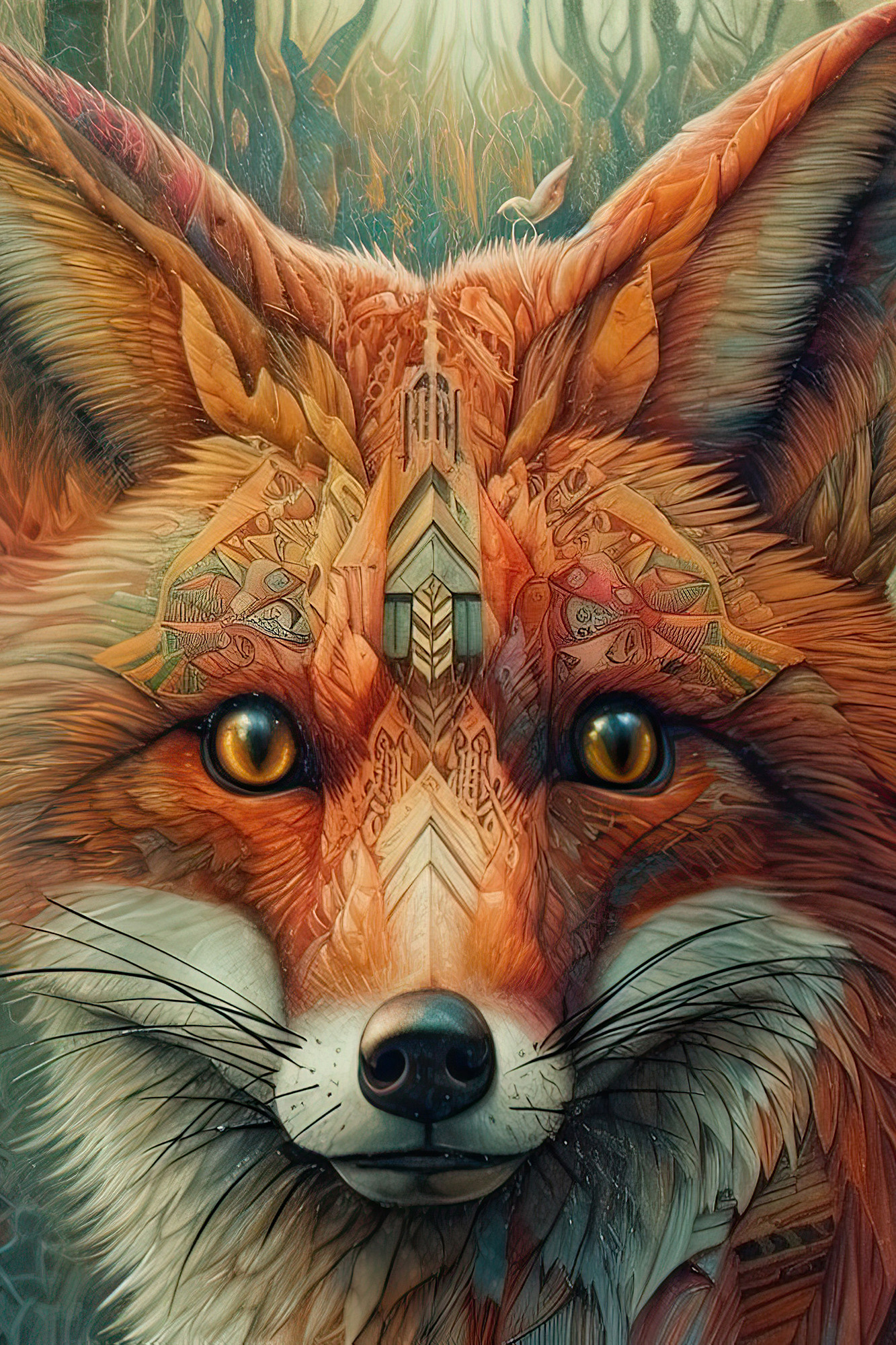 Fox Collection Sacred Animals Artwork #2 Lolly Shine. Lolly Shine. Contemporary digital artist