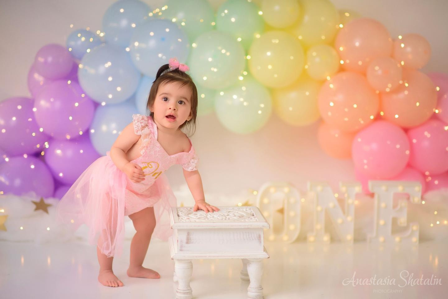 Rainbow cake smash Sacramento, Roseville, Rocklin baby photographer. Family photographer in Roseville, Rocklin, Folsom, Sacramento