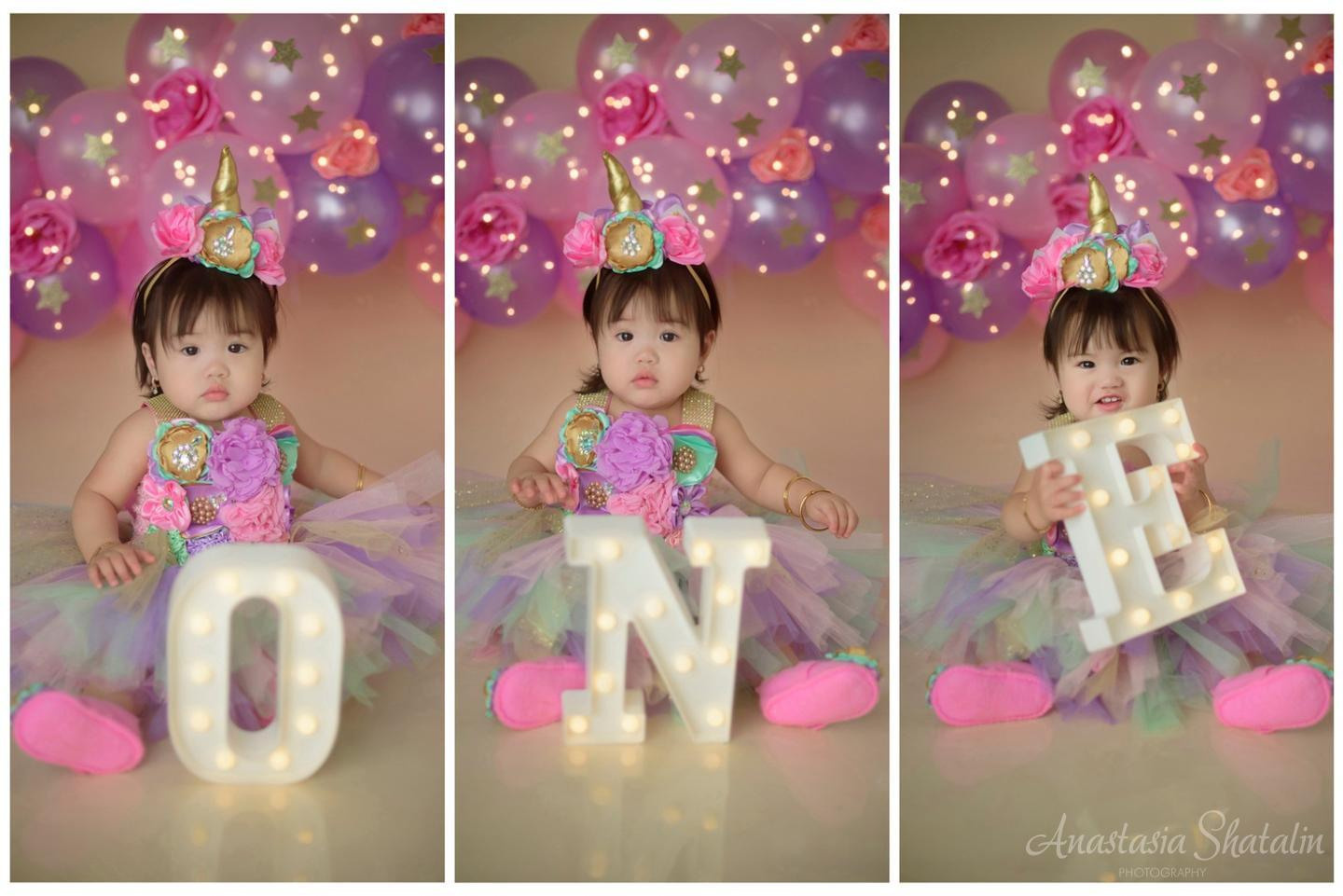 Unicorn first birthday photography session Rocklin. Family photographer in Roseville, Rocklin, Folsom, Sacramento