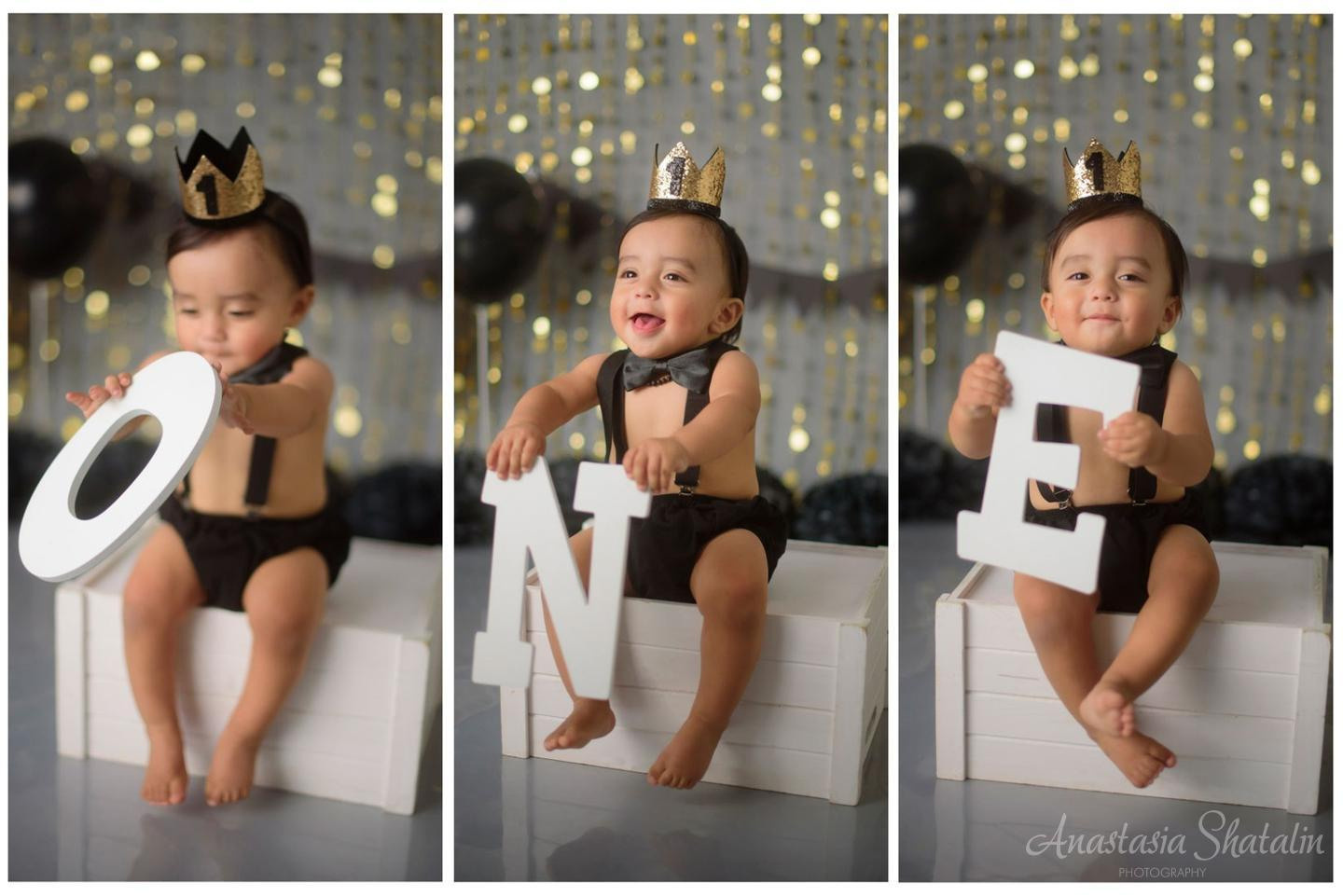 Black and gold cake smash photographer Roseville. Family photographer in Roseville, Rocklin, Folsom, Sacramento