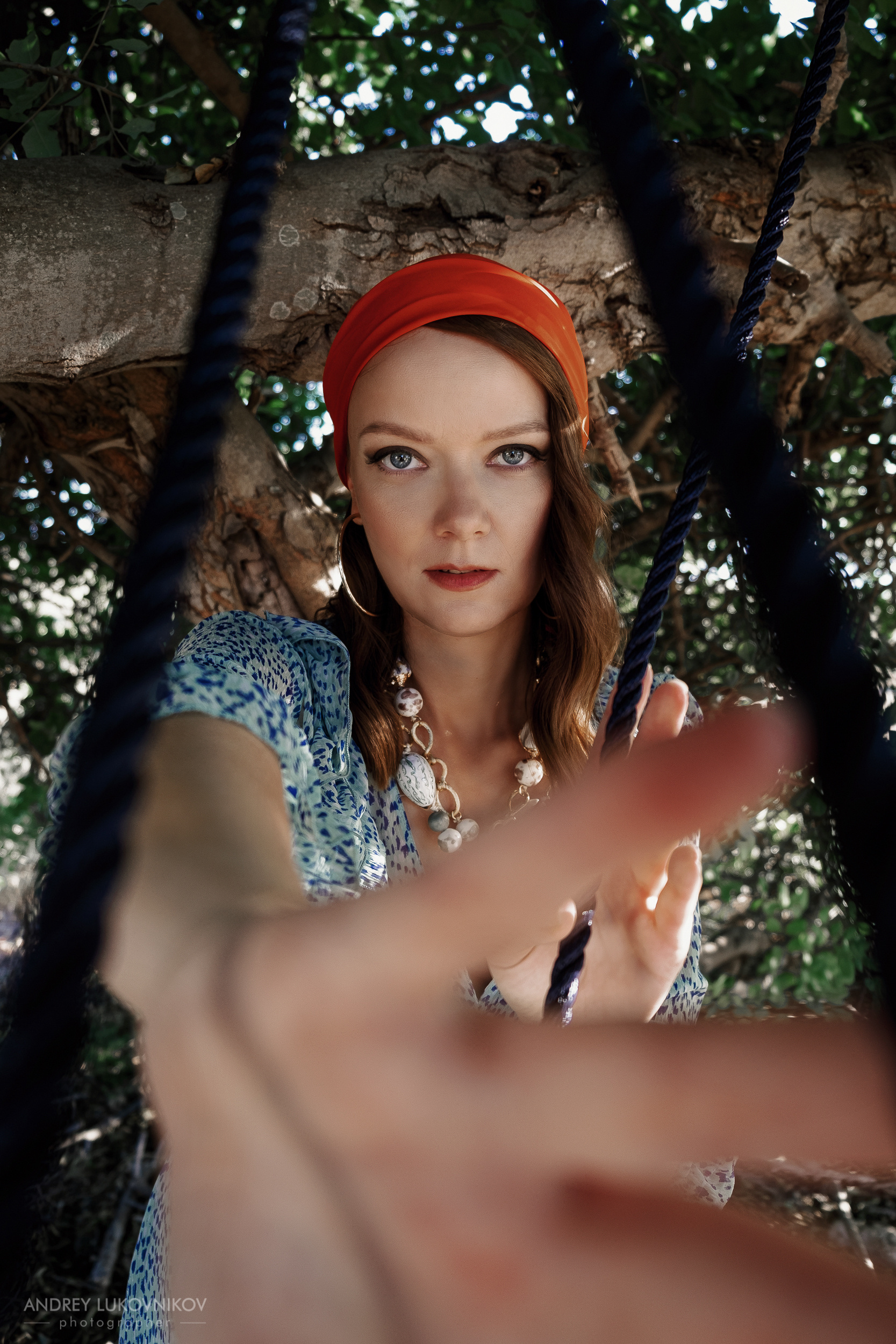 Фотосессия на качелях