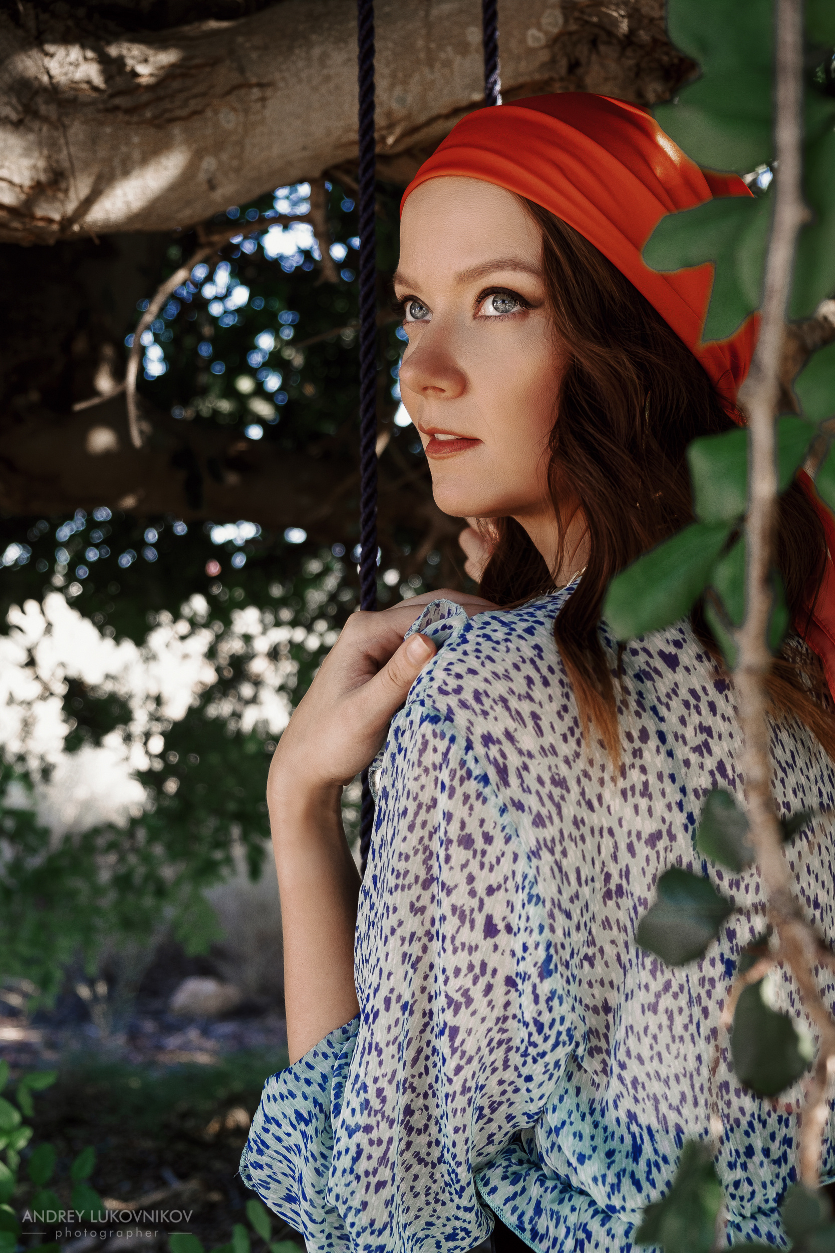 Фотосессия на качелях