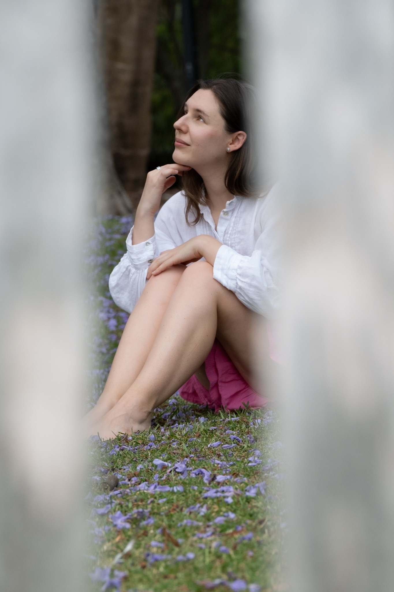 Natural outdoor lifestyle photo with soft light and greenery.