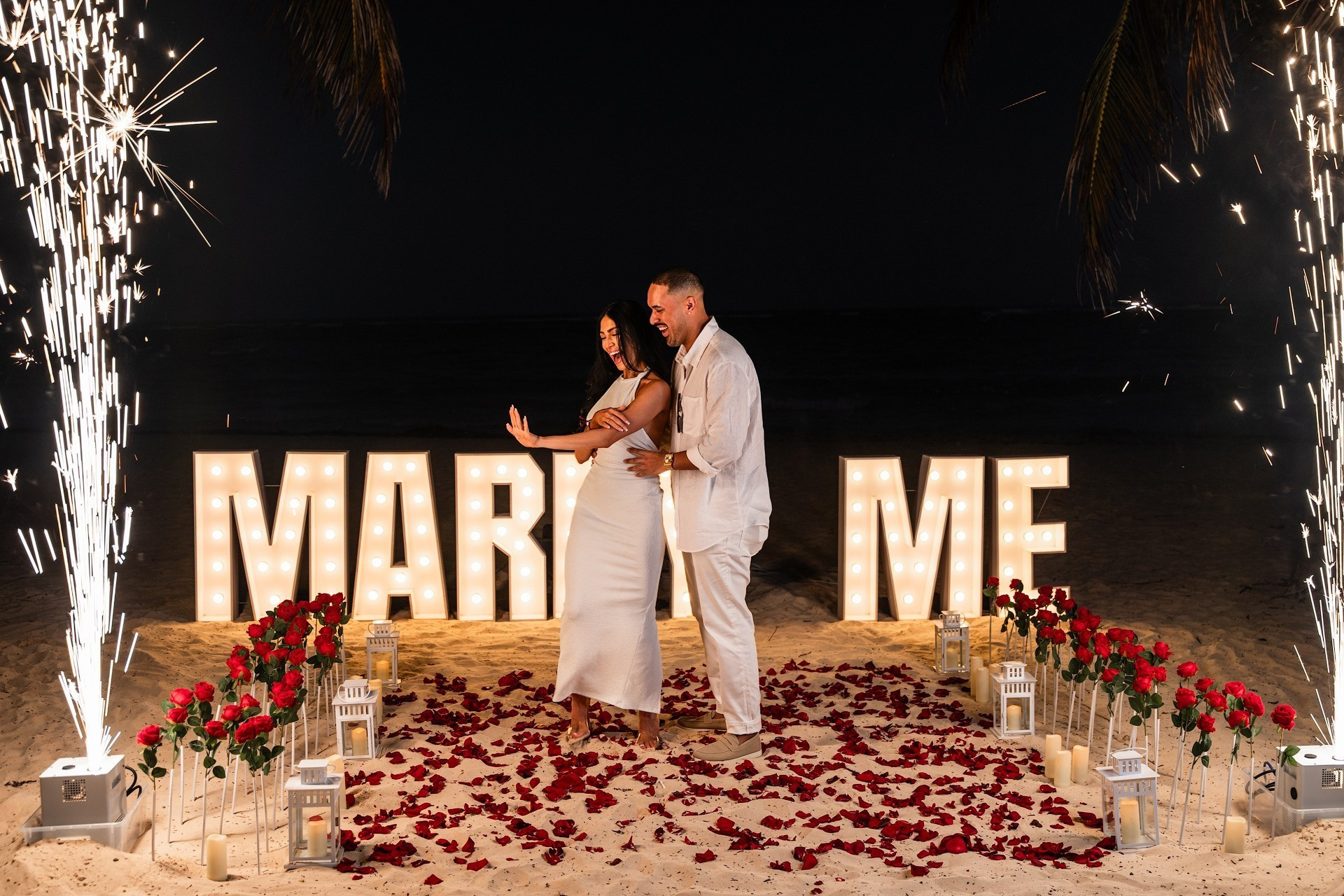 VIP Proposal Package — Rose Path to “Marry Me” Letters