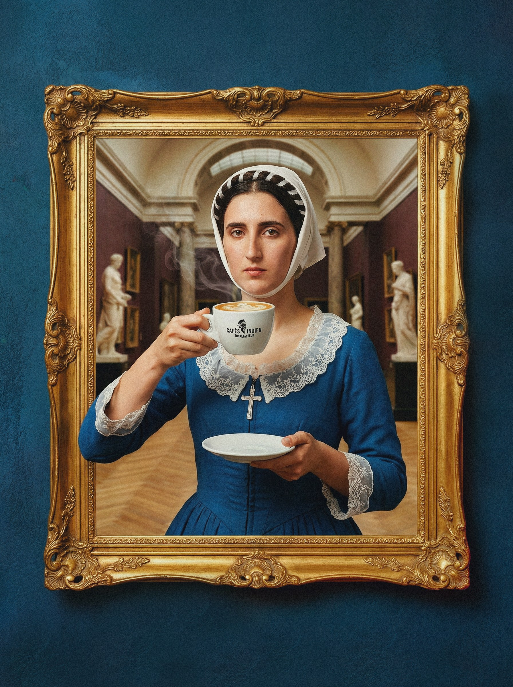 Визуальный стиль и концепция для кофейного бренда Cafés Indien Torréfacteur