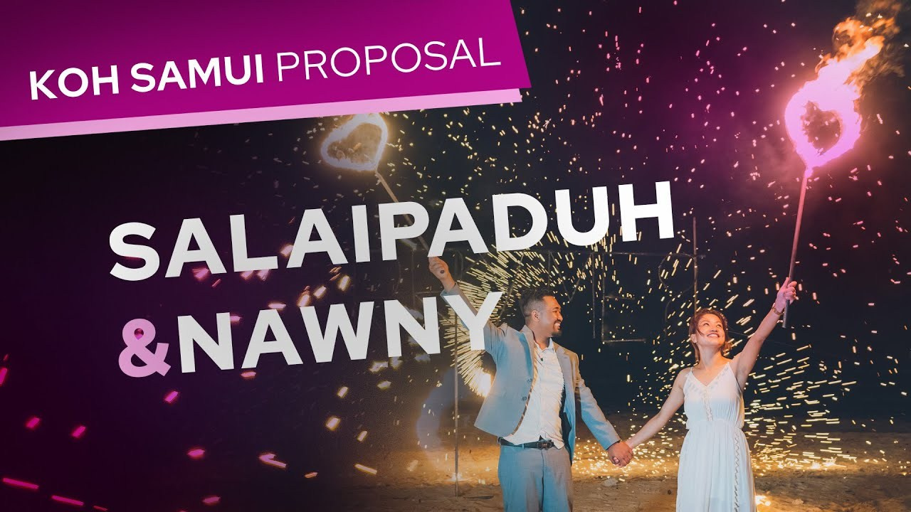 Video. Romantic proposal on Koh Samui, Thailand