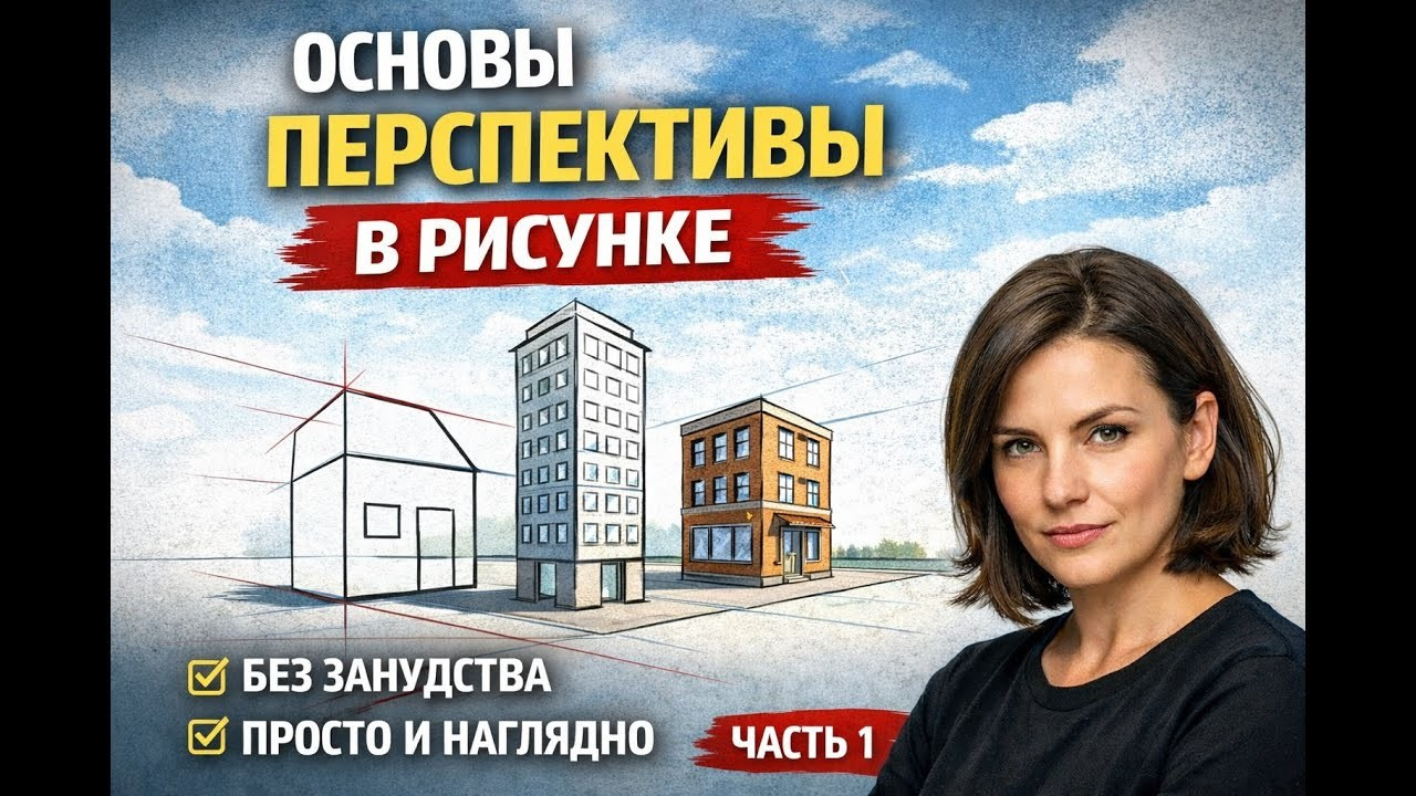 Базовый курс рисунка и развития креативного мышления «Научу рисовать и думать как художник». Школа современного искусства Лени Сморагдовой